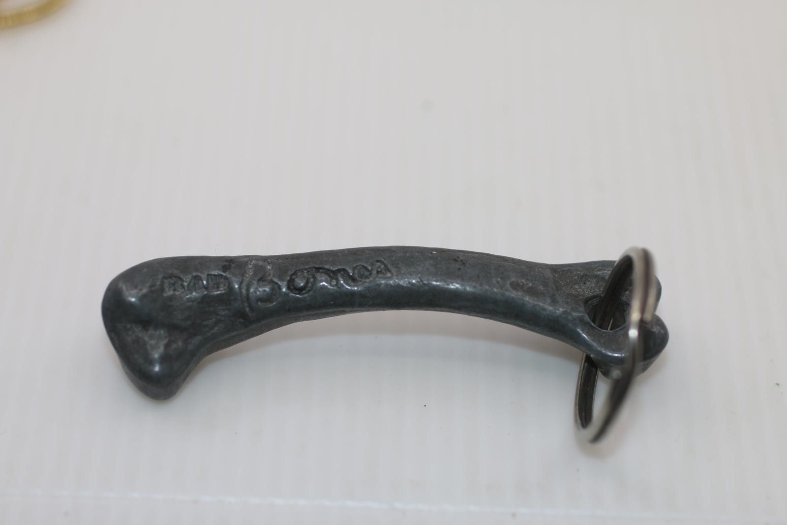 Other Vintage “Bad Bones” Pewter Bone Keychain Heavy Metal Novelty Size ONE SIZE - 1 Thumbnail