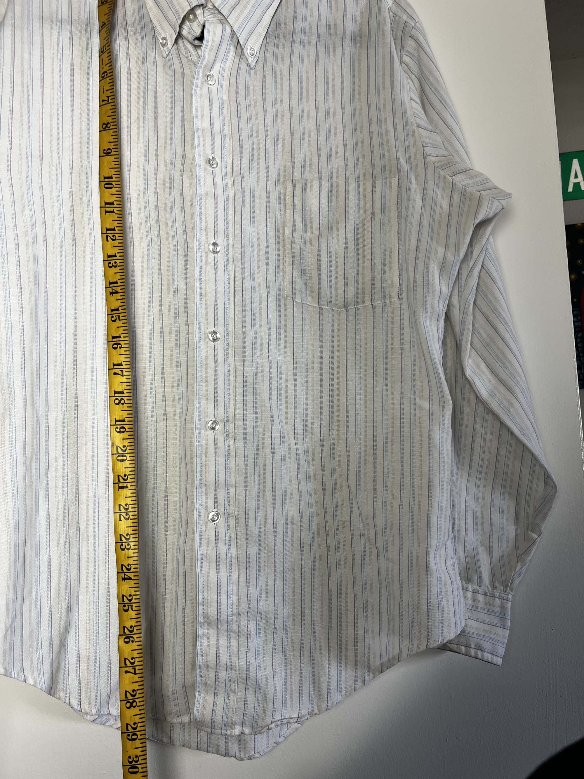 Vintage Vintage 1970's Elderado Press-gard Western Wear Stripe Shirt Size US XL / EU 56 / 4 - 14 Thumbnail