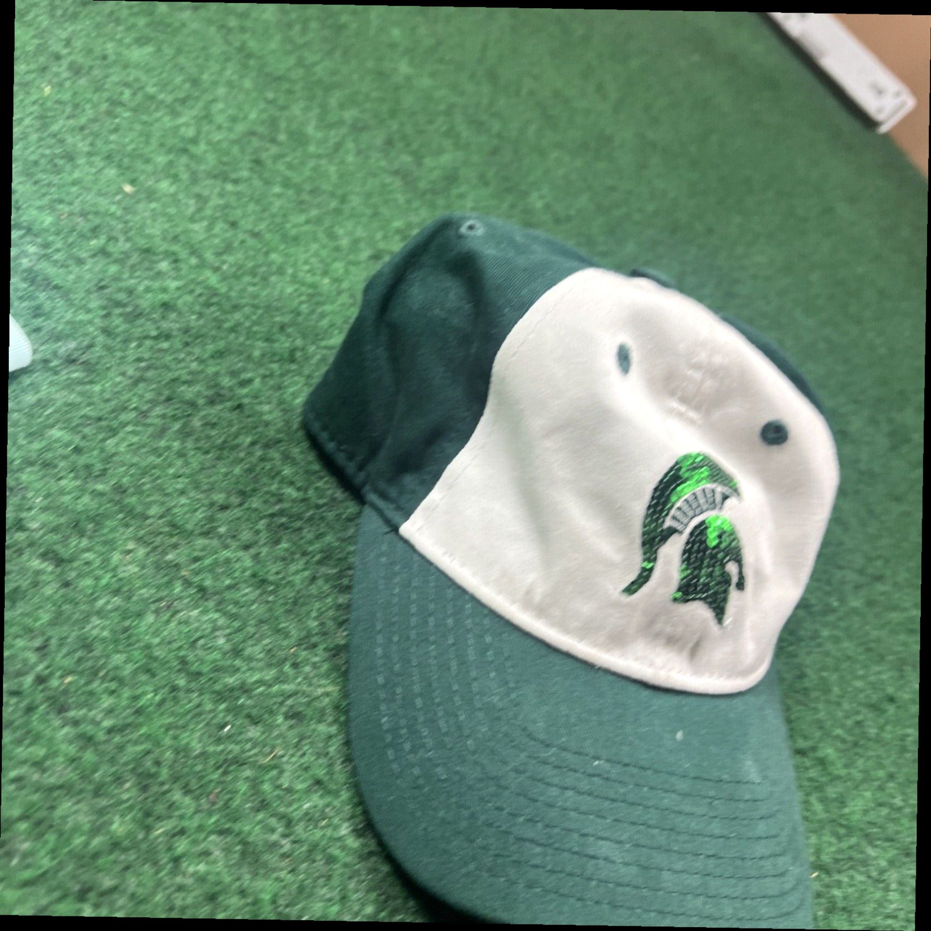 New Era Michigan State Spartans Women's Green White Ball Cap Hat Adjustable Baseball Size ONE SIZE - 3 Thumbnail