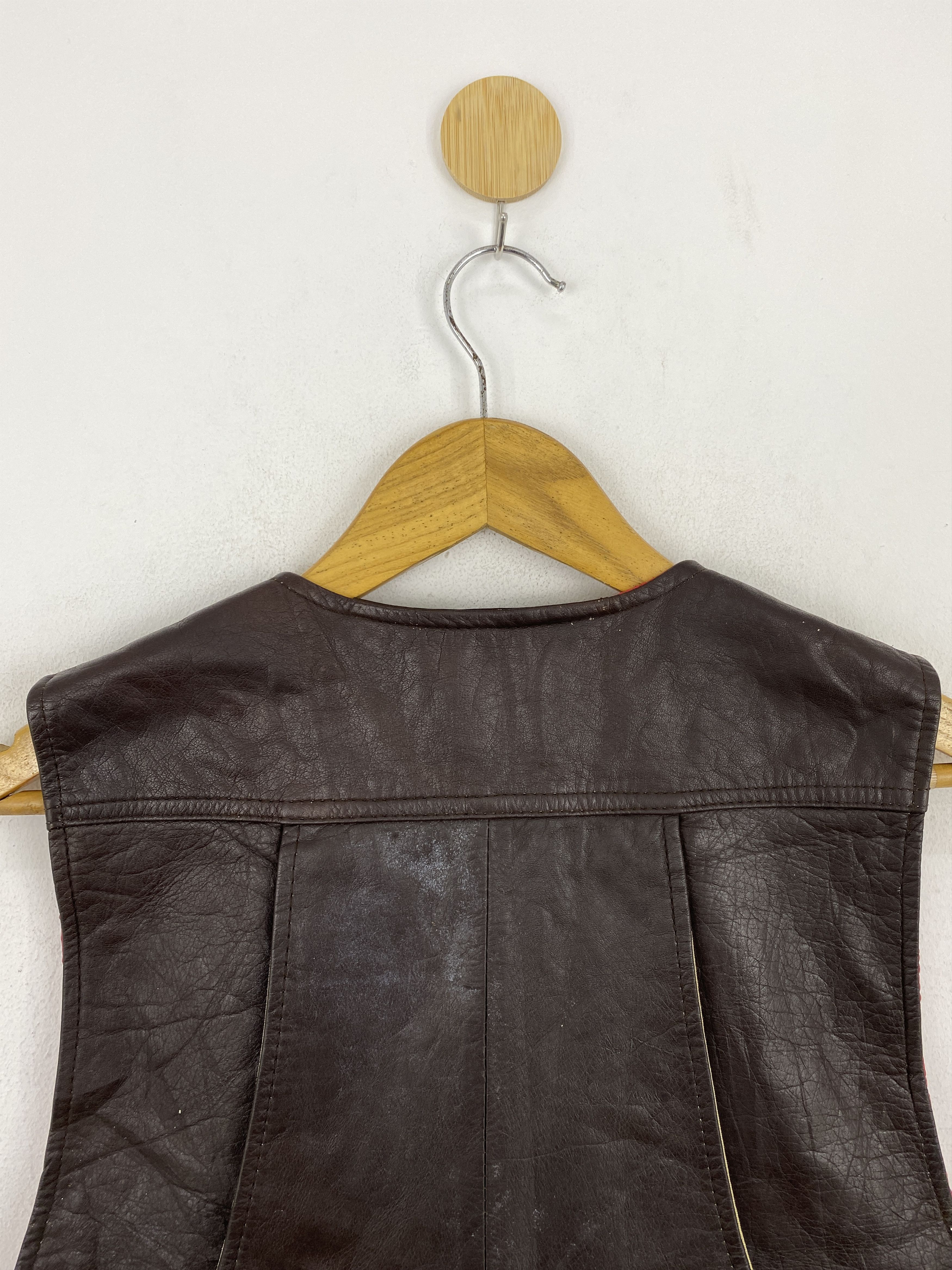 Japanese Brand × Vintage Vintage Japanese Brand Tactical Multi Pocket Leather Vest Size US M / EU 48-50 / 2 - 4 Thumbnail