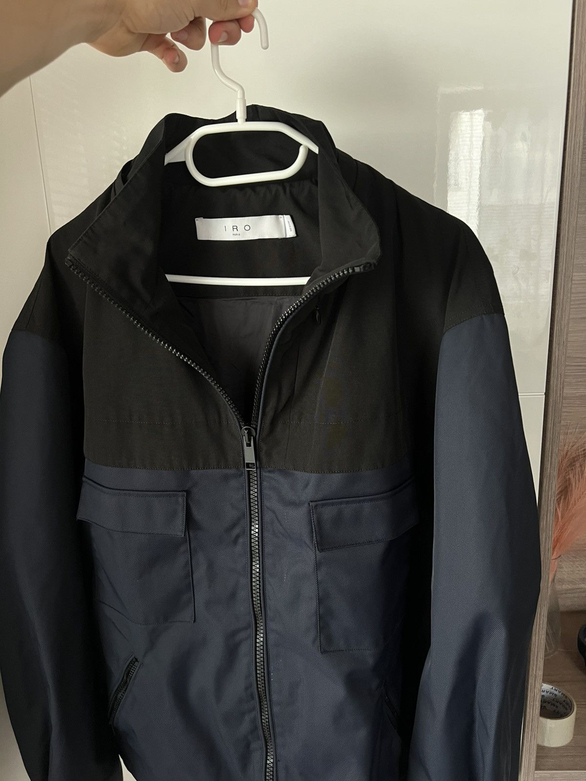 Iro IRO Spring /Summer 2022 Blue/Black Barnes Paris Jacket Size US M / EU 48-50 / 2 - 3 Thumbnail