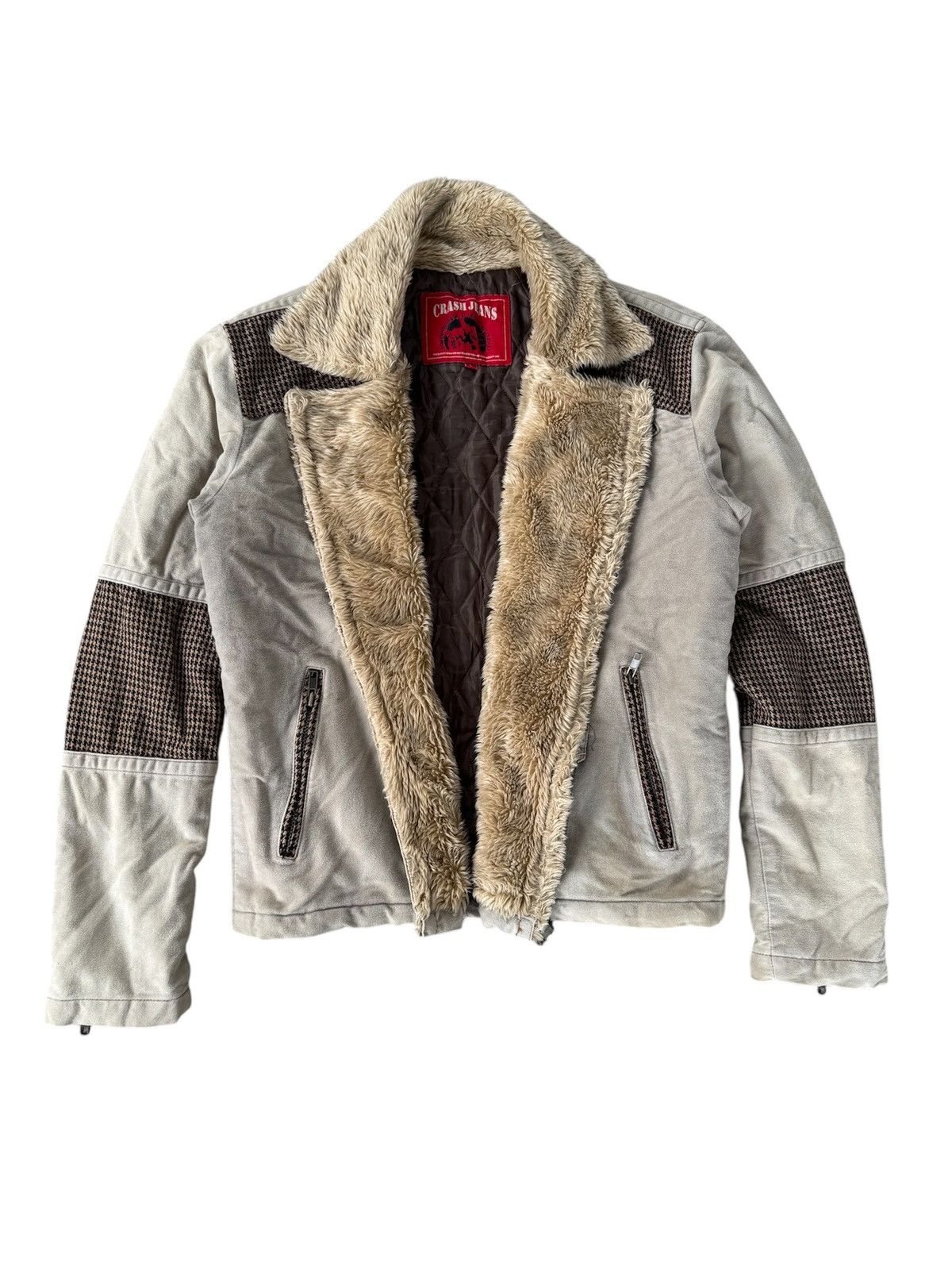 Japanese Brand CRASH JEANS SUEDE SHEEPSKIN JACKET Size US L / EU 52-54 / 3 - 1 Thumbnail