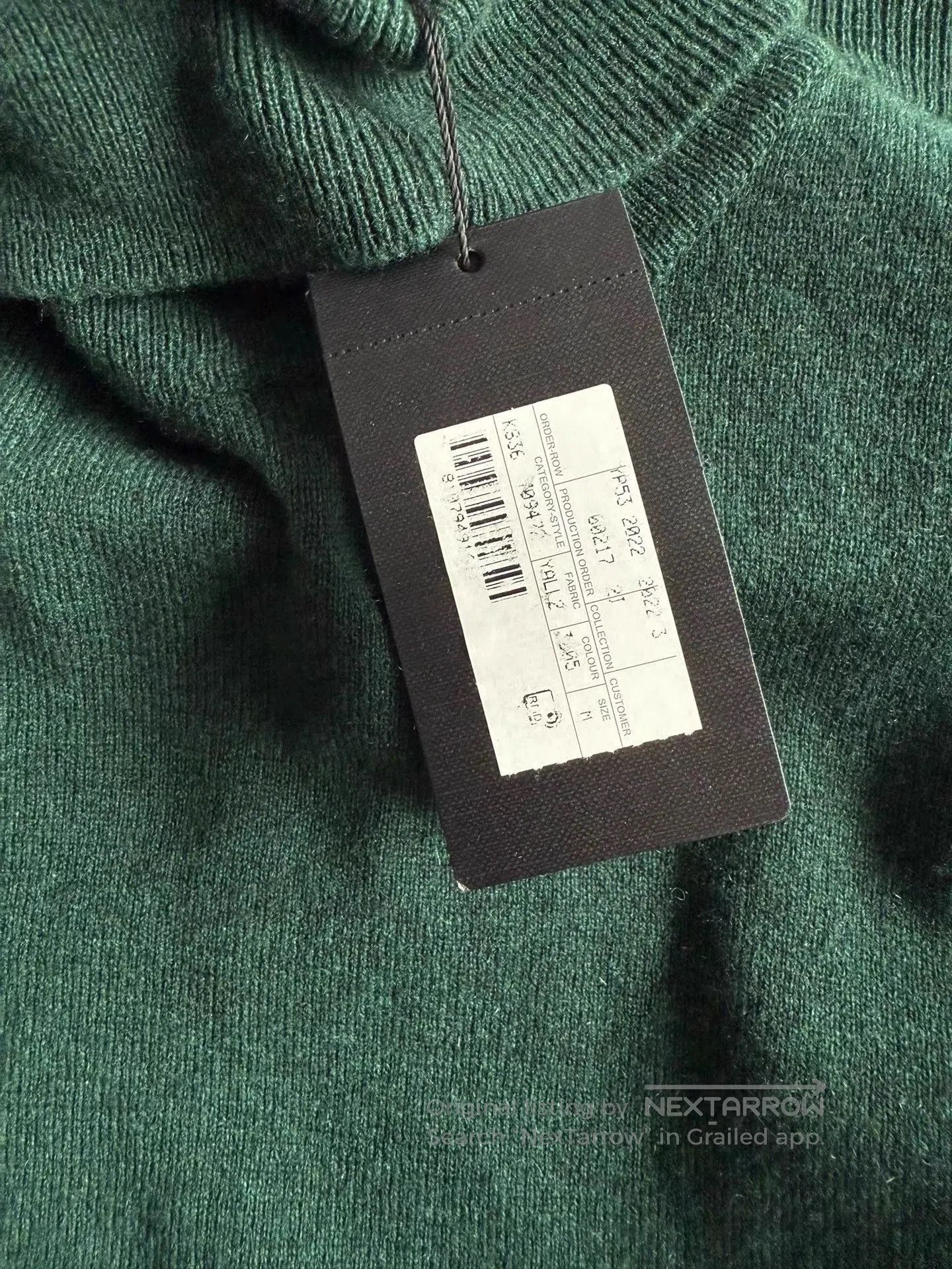Saint Laurent Paris Green Turtleneck Sweater. Size US M / EU 48-50 / 2 - 5 Thumbnail