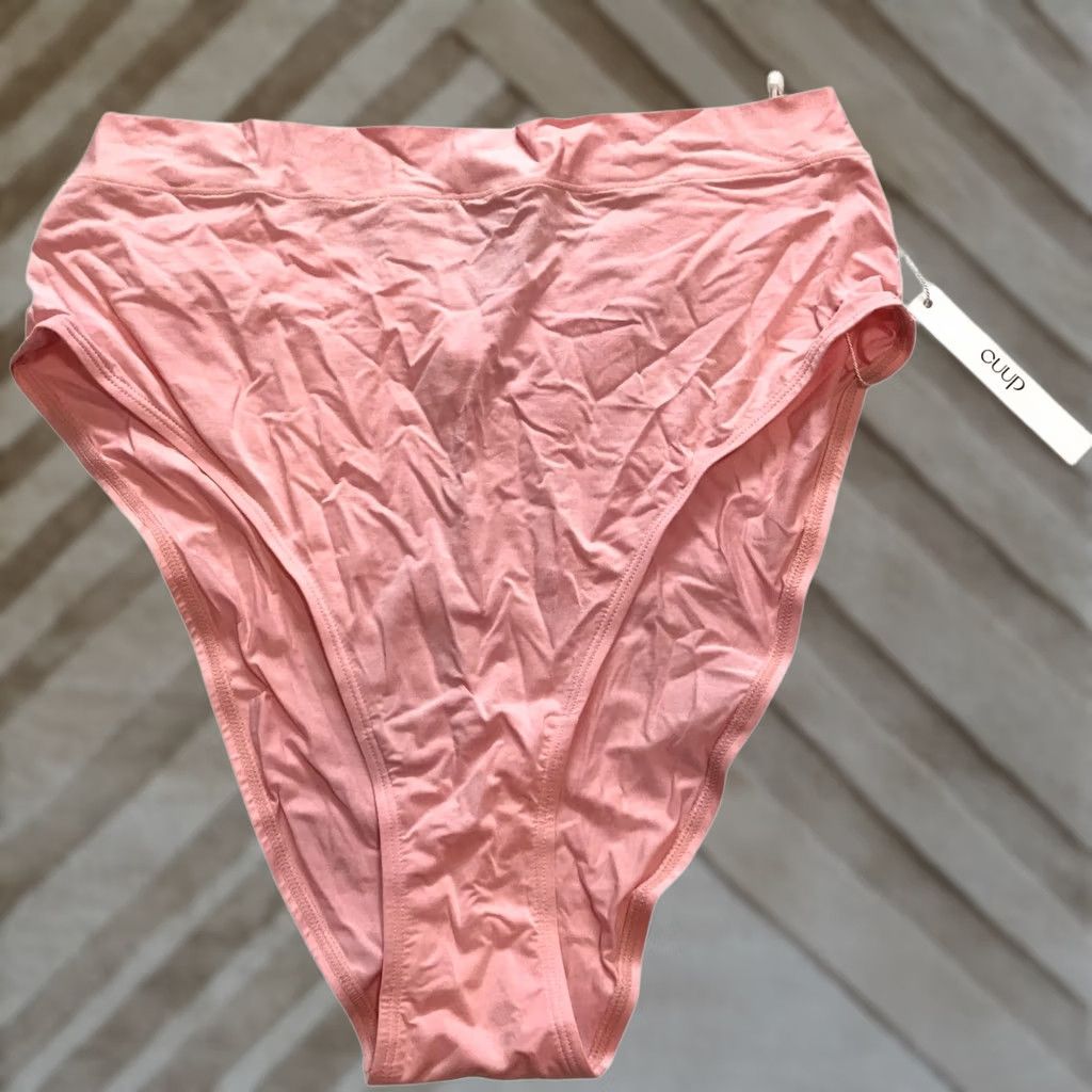 Vintage CUUP Highwaist Bikini Bottom Soft Rose XL NWT Bikini Bottoms Women Pink Regular Size XS-XL not applicable Size 40" / US 18 - 1 Thumbnail