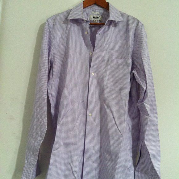 Joseph Abboud JOSEPH ABBOUD MENS LAVENDER 100%COTTON DRESS SHIRT 16/36-37 Size US L / EU 52-54 / 3 - 3 Thumbnail