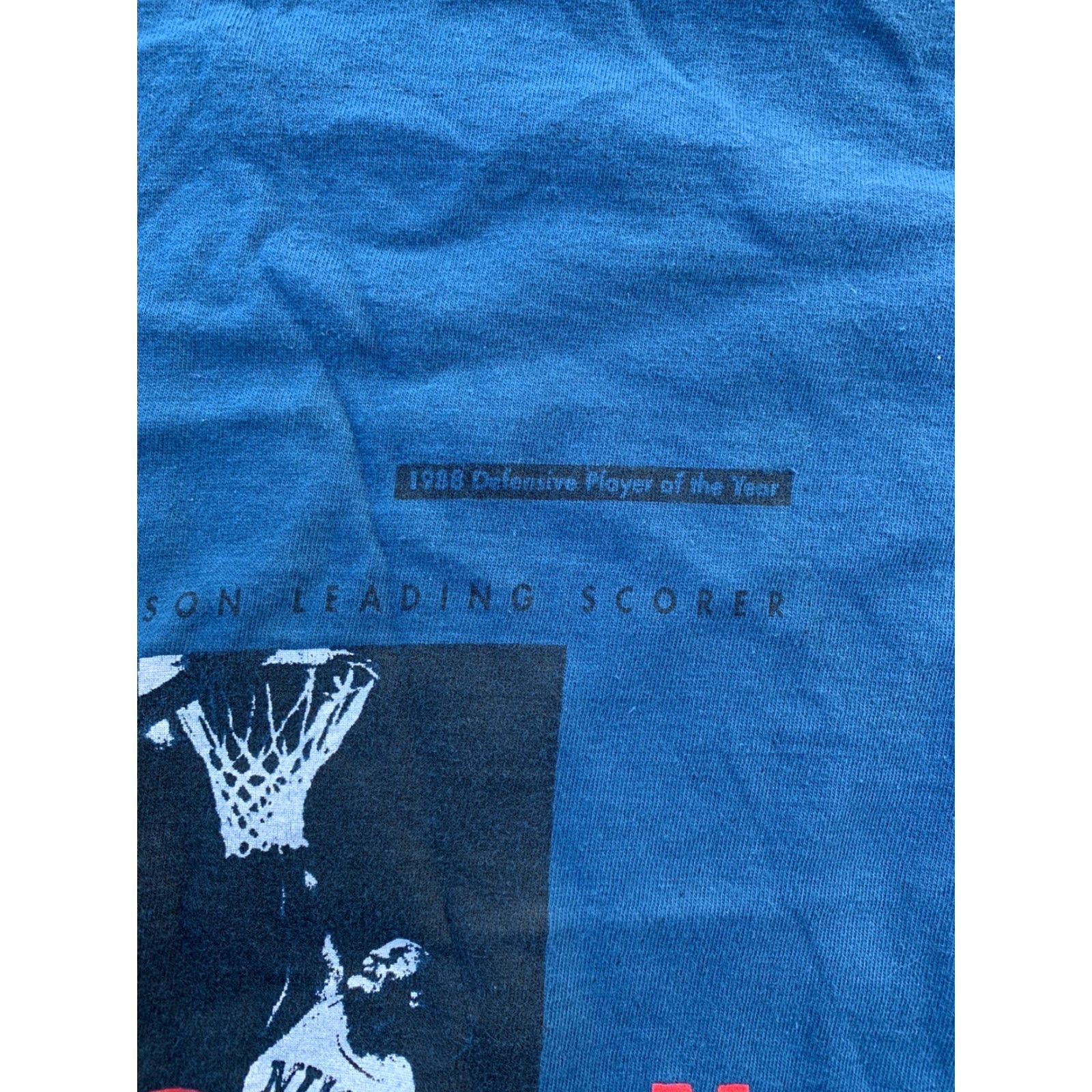 Nike VINTAGE Nike Air Jordan 23 Graphic Tee L Mens Blue 90s 1990s Single Stitch Made in USA Shirt T-Shirt Size US L / EU 52-54 / 3 - 7 Thumbnail
