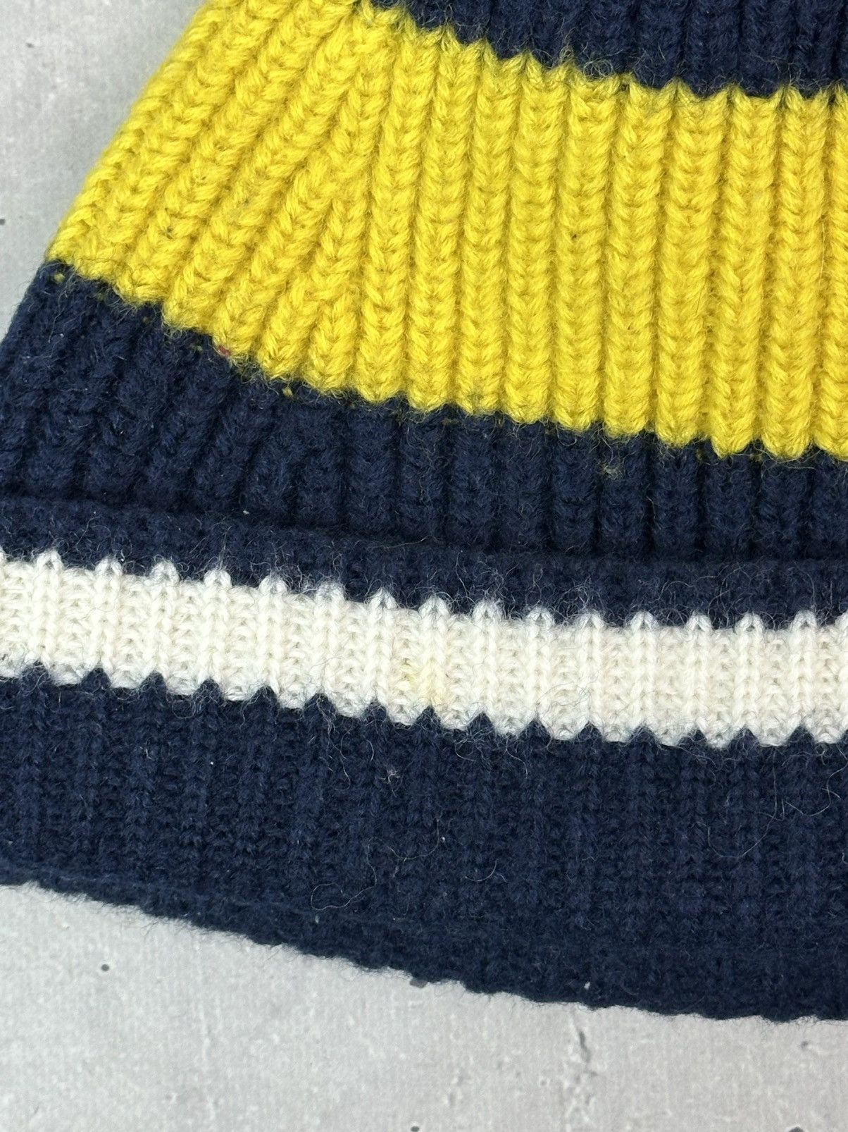The Workers Club The Workers Club Wool Stripped Beanie Hat Size ONE SIZE - 5 Thumbnail