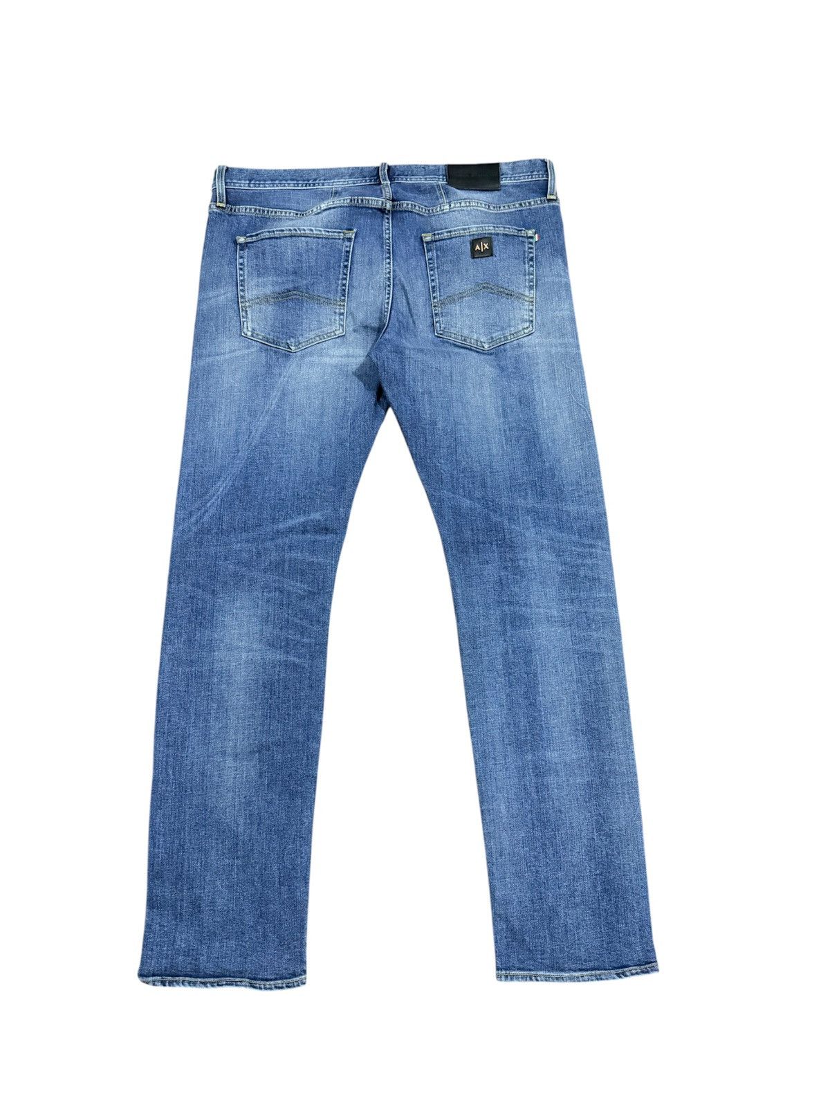 Armani Exchange Armani Exchange J13 Slim Fit Repaired indigo denim Size US 39 - 2 Thumbnail