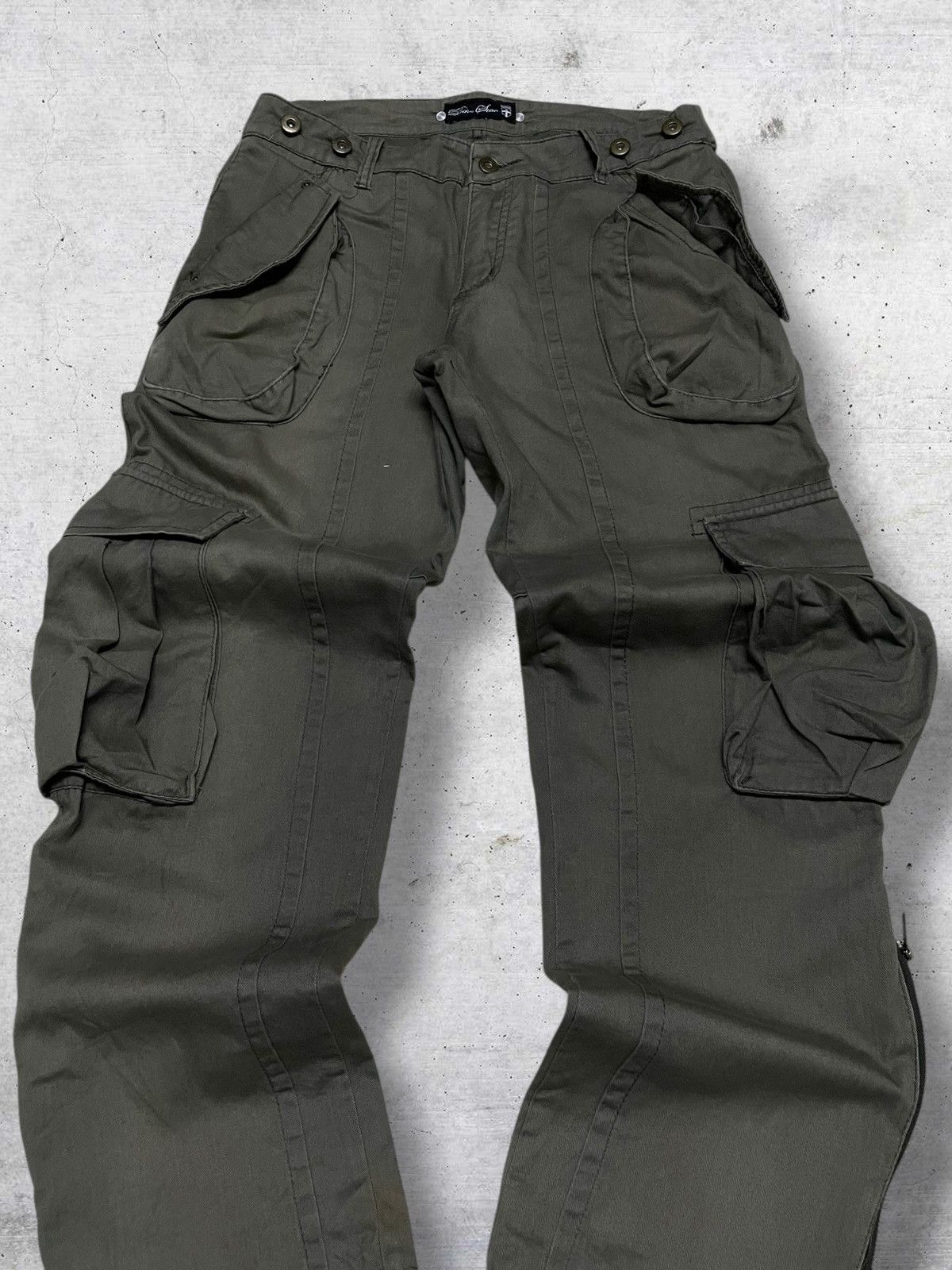 Beauty Beast VINTAGE BIKE STAR JAPAN 90S UTILITY CARGO COMBAT PANT FADED Size US 30 / EU 46 - 4 Thumbnail