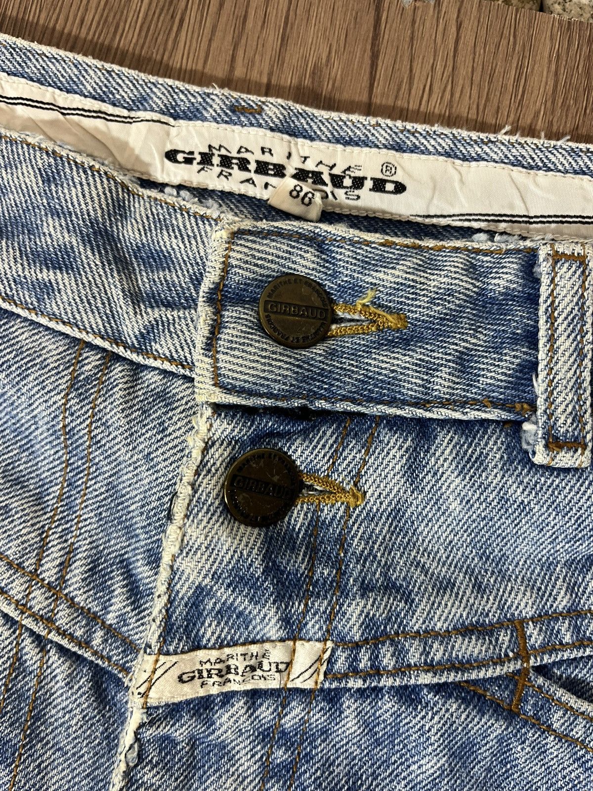 Marithe + Francois Girbaud Marithé François Girbaud Vintage Stone Washed Jeans Size US 33 - 10 Thumbnail