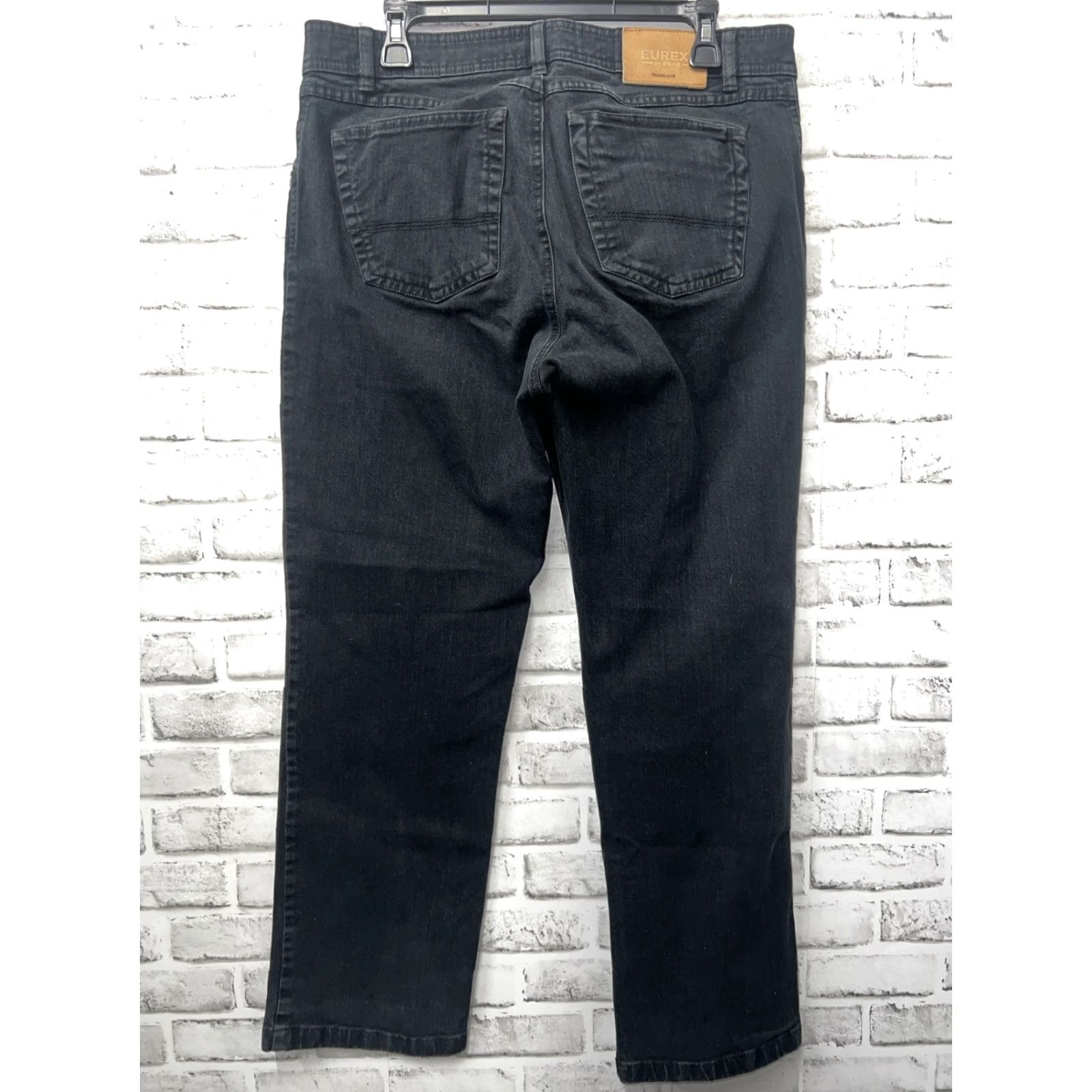 BRAX Eurex By Brax Black Jeans Mens Size 35x29 Size US 35 - 4 Thumbnail