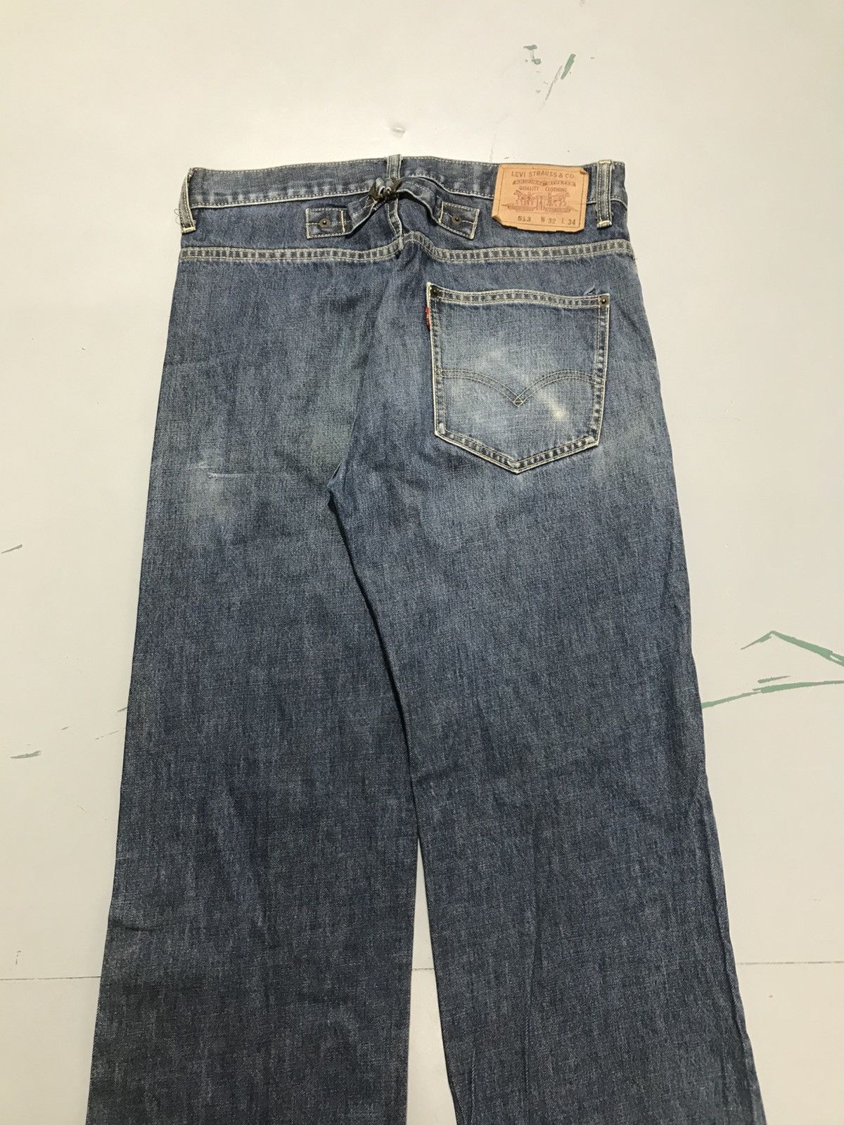 Levi's Vintage Levis 513 buckle belt denim Size US 32 / EU 48 - 10 Thumbnail