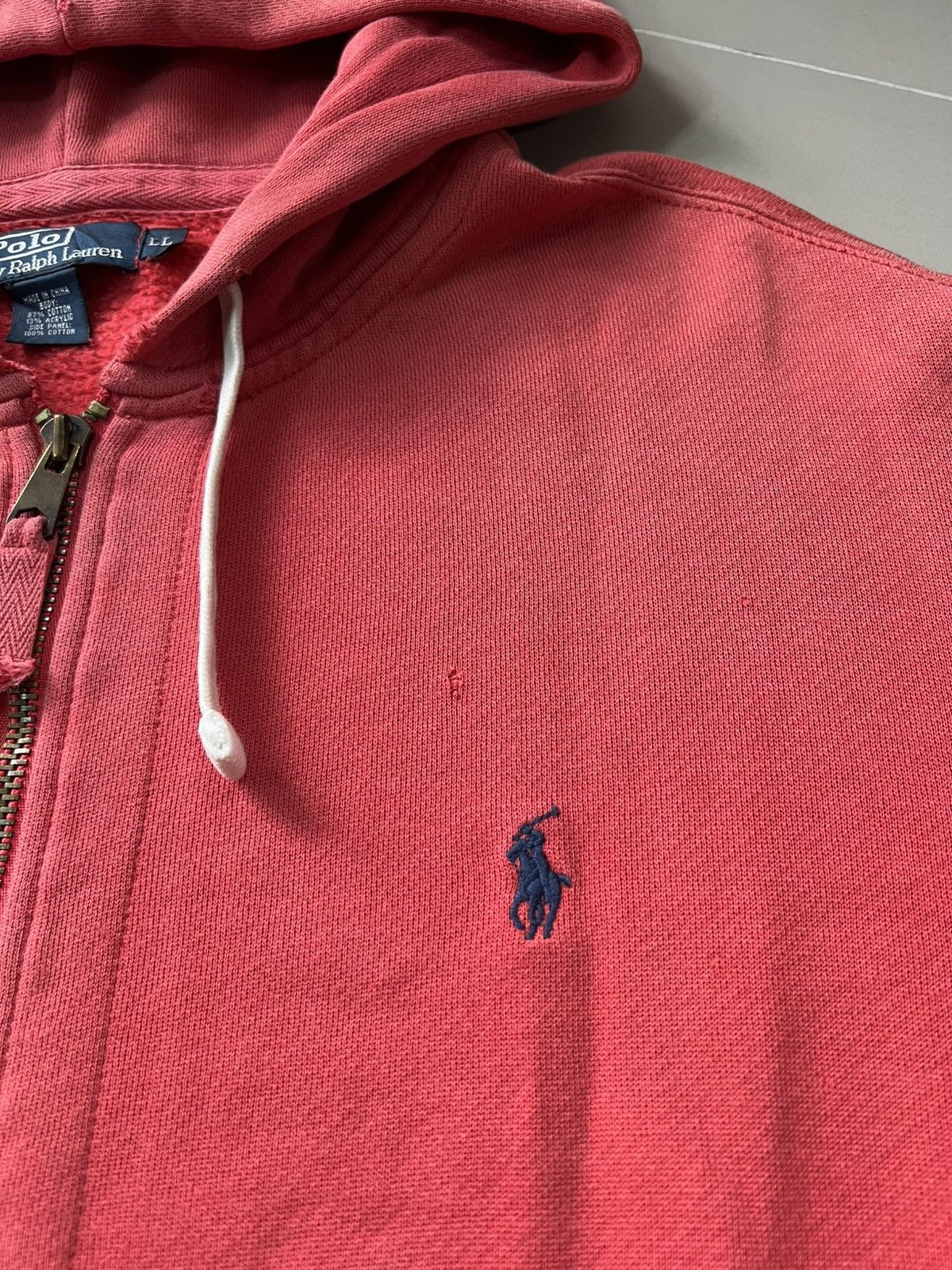Polo Ralph Lauren Faded Polo Ralph Lauren Zip Up Hoodie Size US L / EU 52-54 / 3 - 4 Thumbnail
