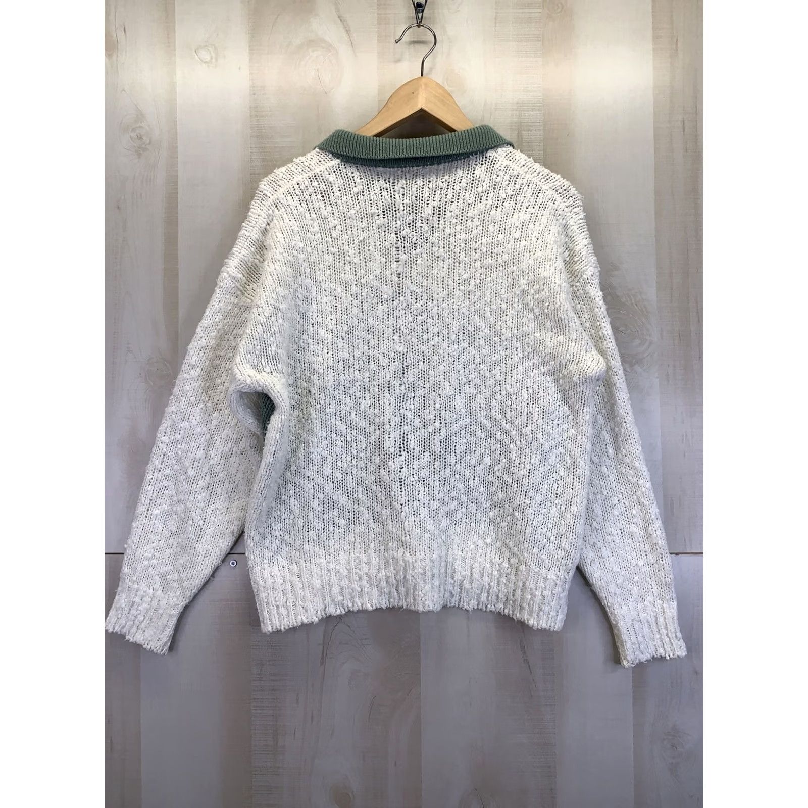 Vintage Vintage 80s Knotty Knit Floral Beaded Grandmacore Sweater Womens Large-8570 Size L / US 10 / IT 46 - 7 Thumbnail