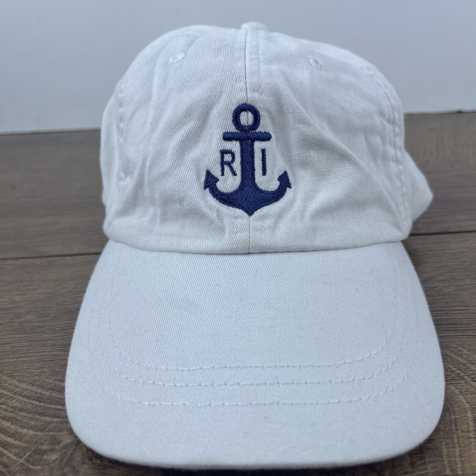 Other Rhode Island Hat Rhode ISland Anchor White Hat Adjustable Wh Size ONE SIZE - 2 Thumbnail