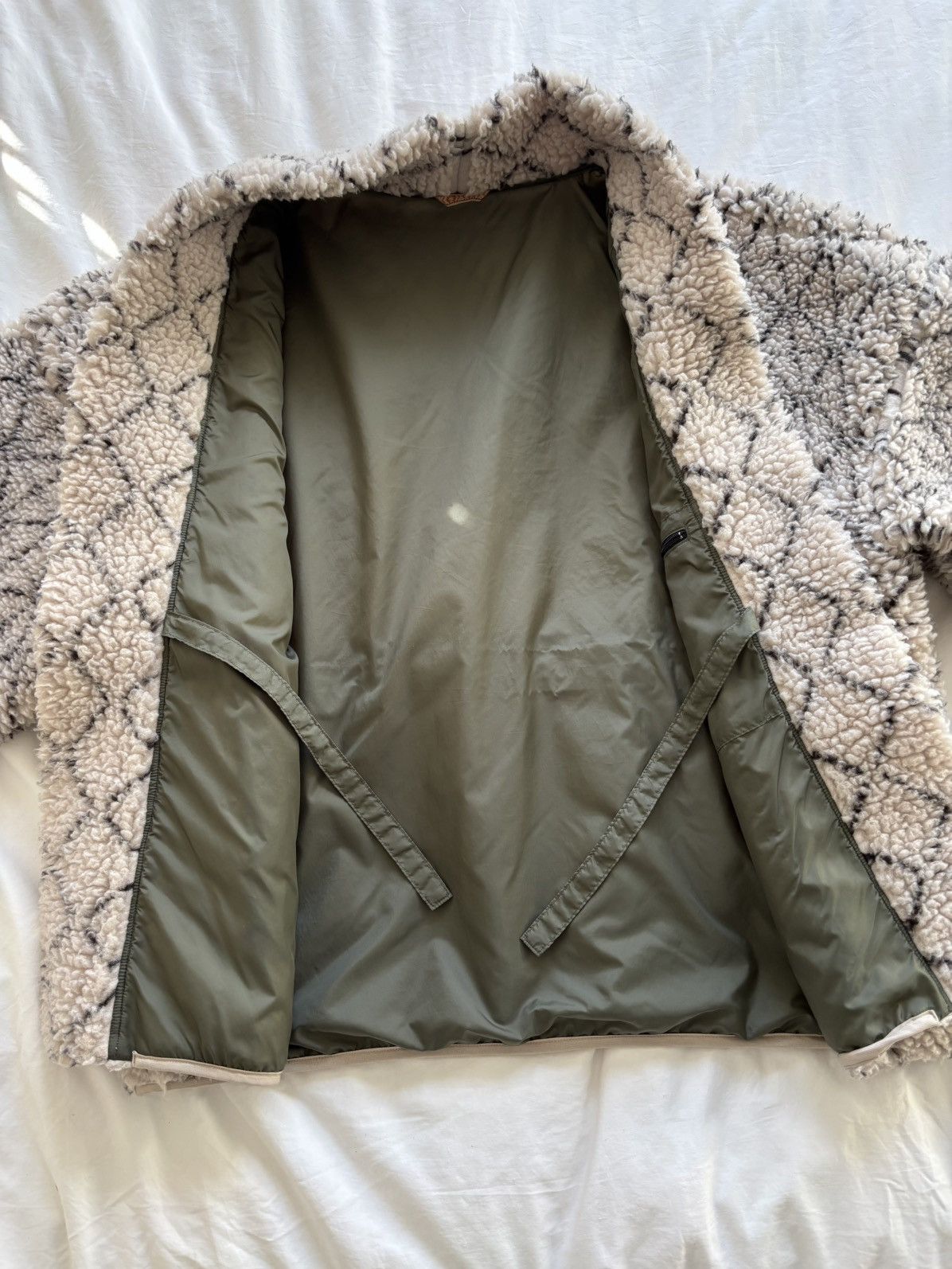Kapital Kapital Do-Gi Sashiko Boa Fleece Kesa Jacket Size US XL / EU 56 / 4 - 8 Thumbnail