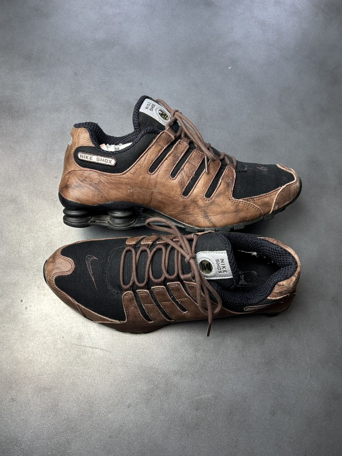 Nike × Vintage 2006 Nike Shox NZ Leather 309433-201 2000s Vintage EU Mens Size US 11 / EU 44 - 4 Thumbnail