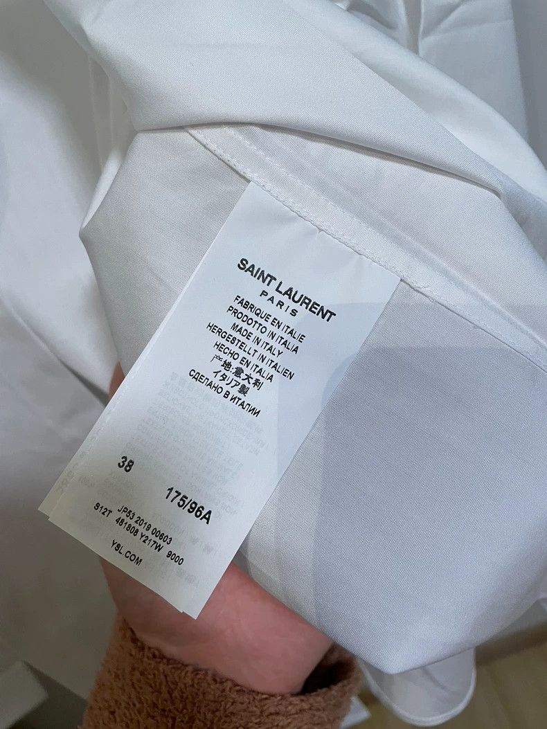 Saint Laurent Paris saint laurent paris size 38 White Shirt 2503-Nextarrow Size US M / EU 48-50 / 2 - 3 Thumbnail