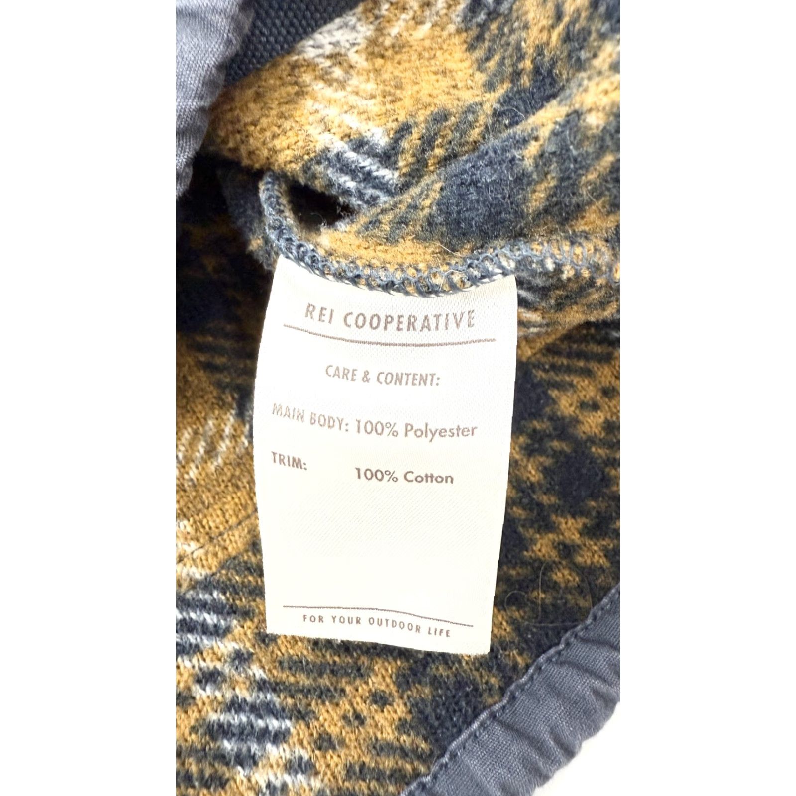 Vintage REI Cooperative Pullover Jacket Mens Medium Brown Plaid Sherpa Fleece Outdoors Hiking Travel Workwear Casual Size US M / EU 48-50 / 2 - 4 Thumbnail