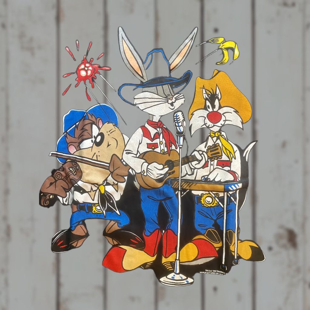 Vintage VINTAGE Warner Brothers Bugs Bunny Taz Sylvester Cat Shirt XL Men NOS Size US XL / EU 56 / 4 - 1 Thumbnail