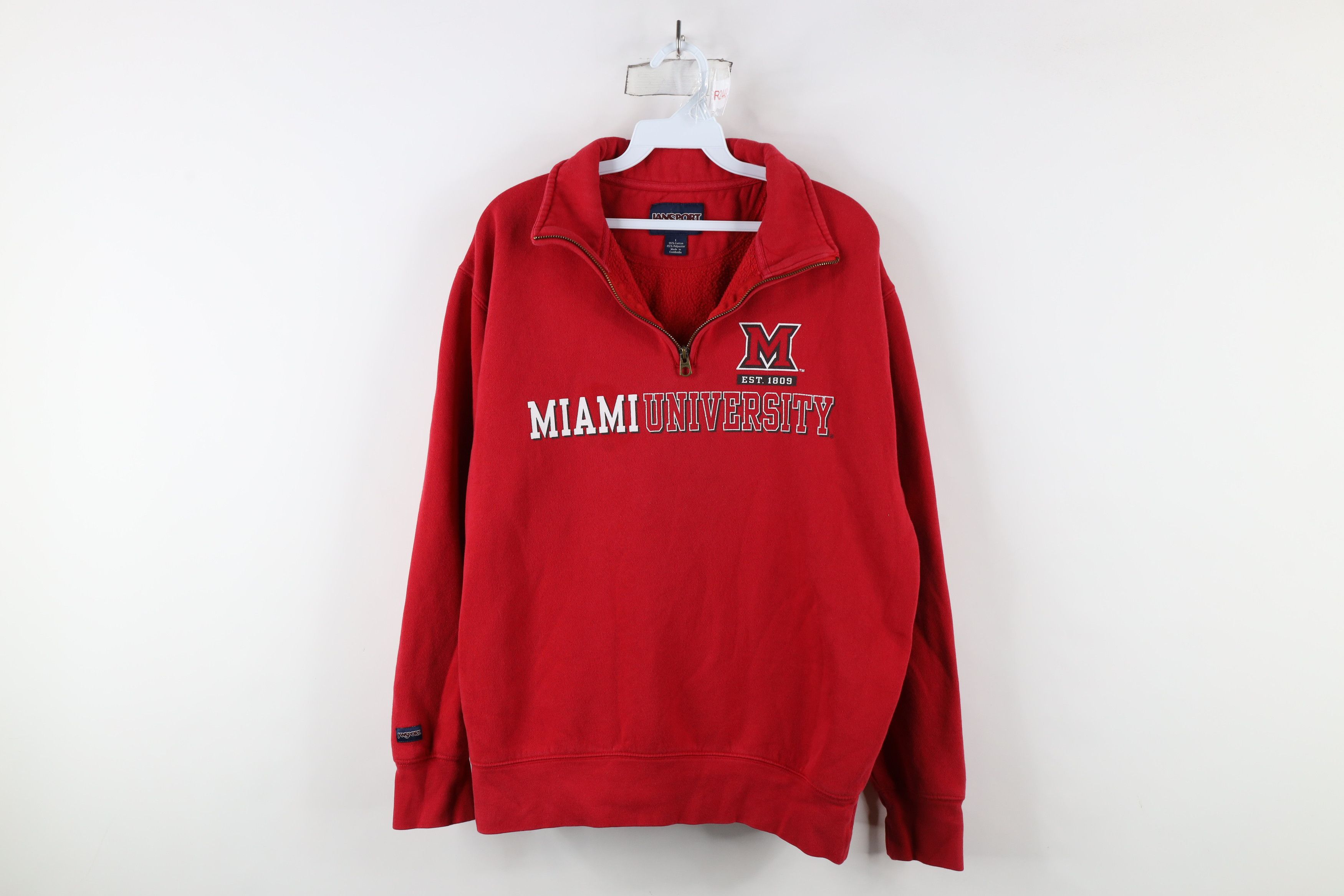 Vintage Vintage 90s University Ohio Half Zip Pullover Sweatshirt Red Size US L / EU 52-54 / 3 - 1 Thumbnail