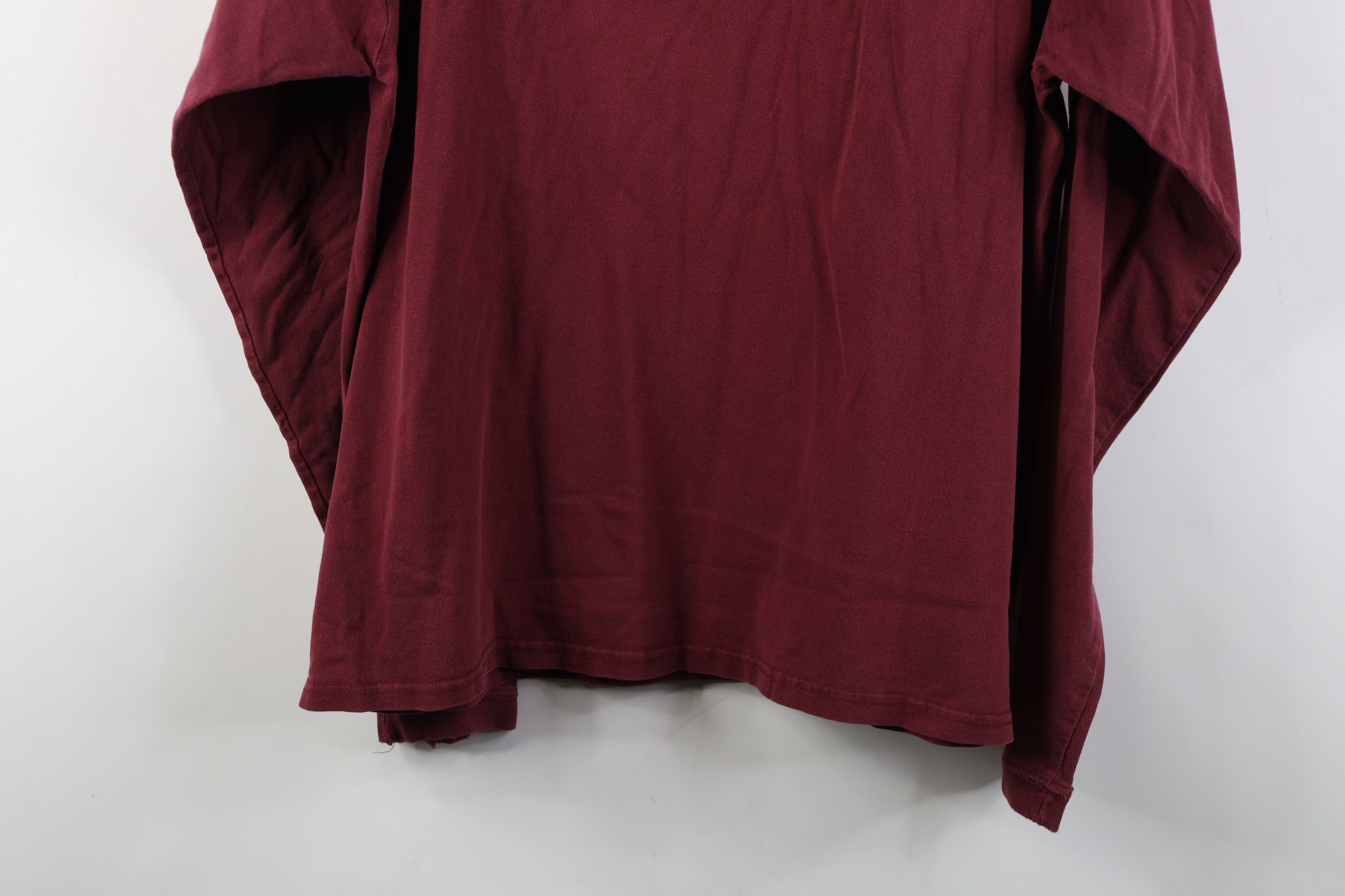 Vintage Vintage 90s Streetwear Blank Long Sleeve T-Shirt Red Cotton Size US XL / EU 56 / 4 - 15 Thumbnail