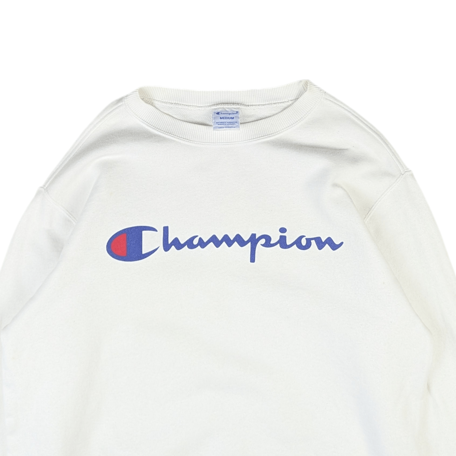 Champion Vintage 90's CHAMPION Big Spell Out Logo Sweatshirts Size M / US 6-8 / IT 42-44 - 5 Thumbnail