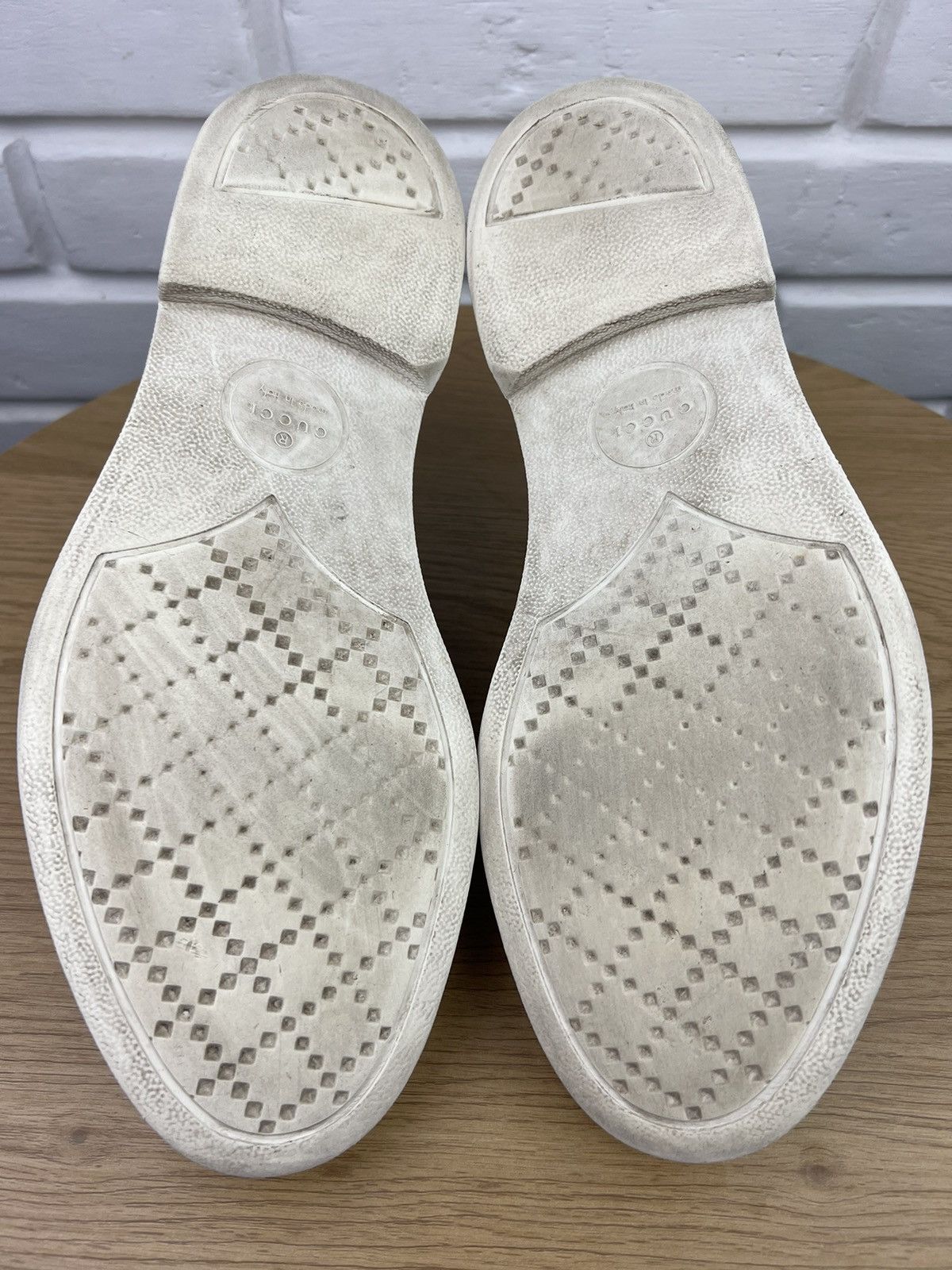 Gucci GUCCI Derby Suede Shoes Lace-up GG Logo Blue Men’s Size US 9.5 / EU 42-43 - 13 Thumbnail