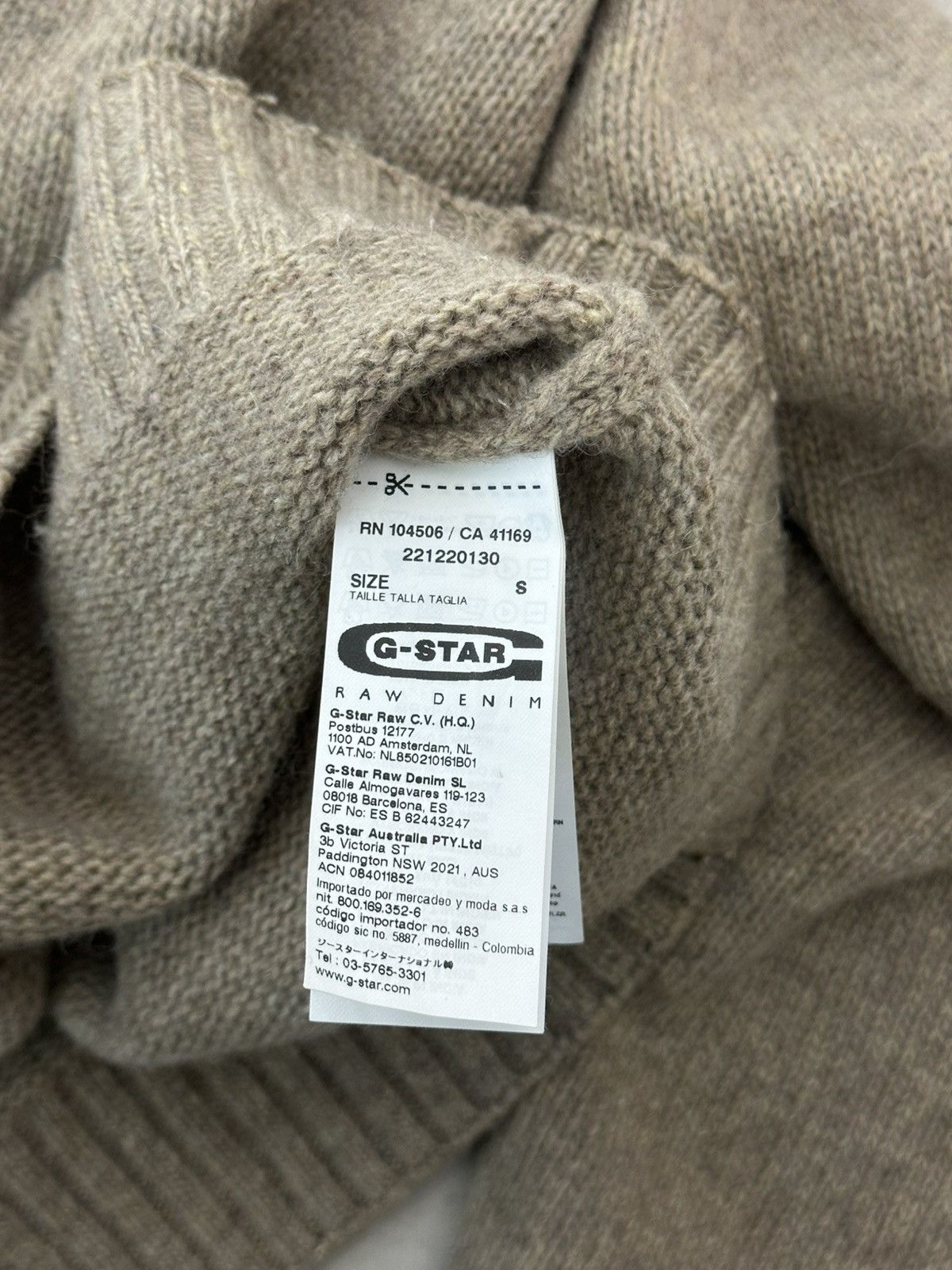 G-Star G-star Raw Wool Knit Preppy Long Sleeve Sweater Size US S / EU 44-46 / 1 - 10 Thumbnail