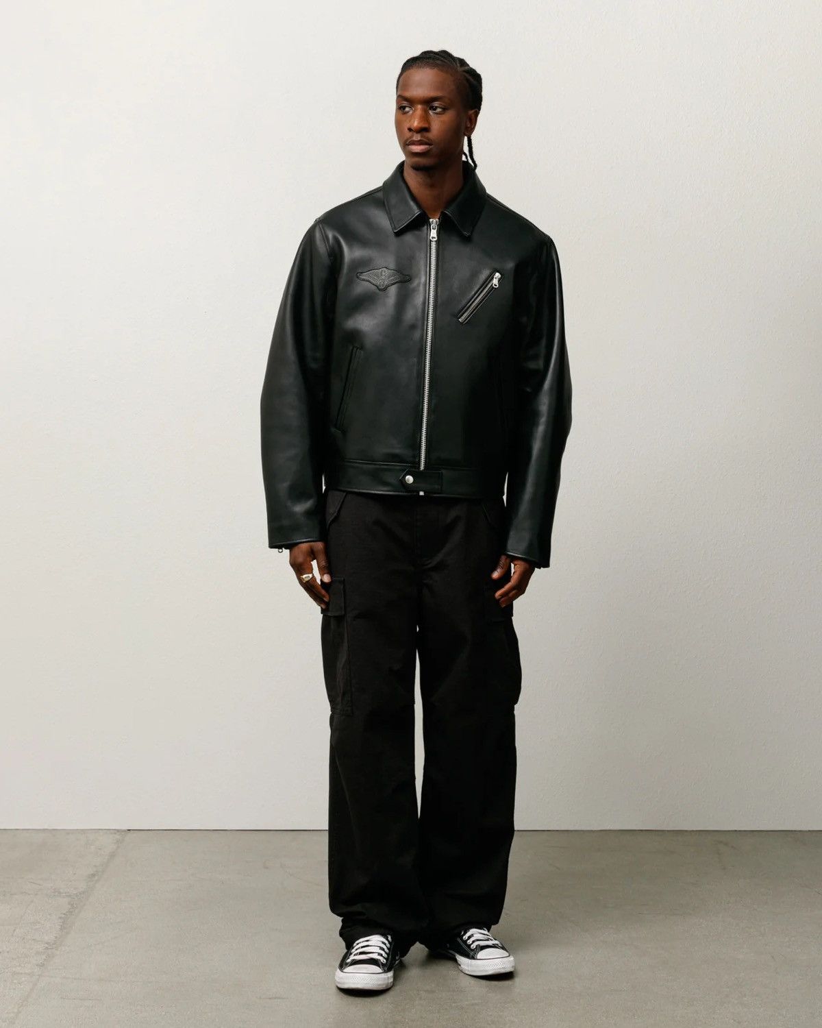 Stussy Stussy Biker Jacket New Size M Black | Grailed