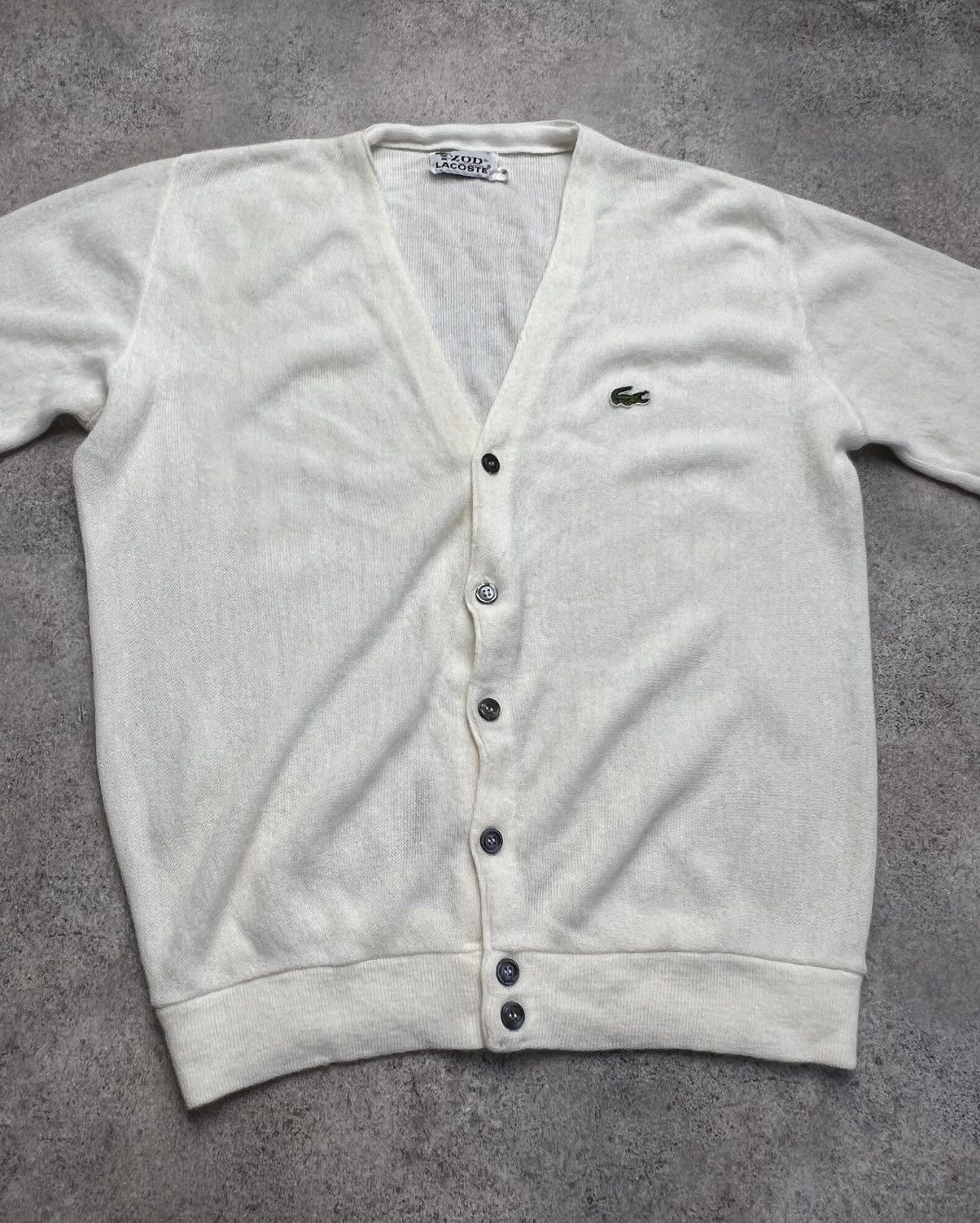 Lacoste Lacoste vintage wool cardigan Size US L / EU 52-54 / 3 - 3 Thumbnail
