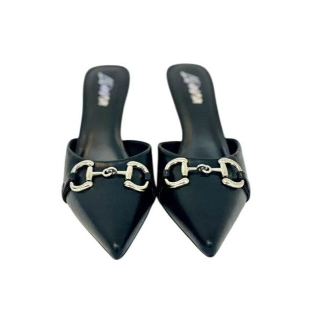 Other LILIANA / Silla-9/ Black / Pointed Toe / Stiletto Mule / Hee Size US 10 / IT 40 - 4 Thumbnail