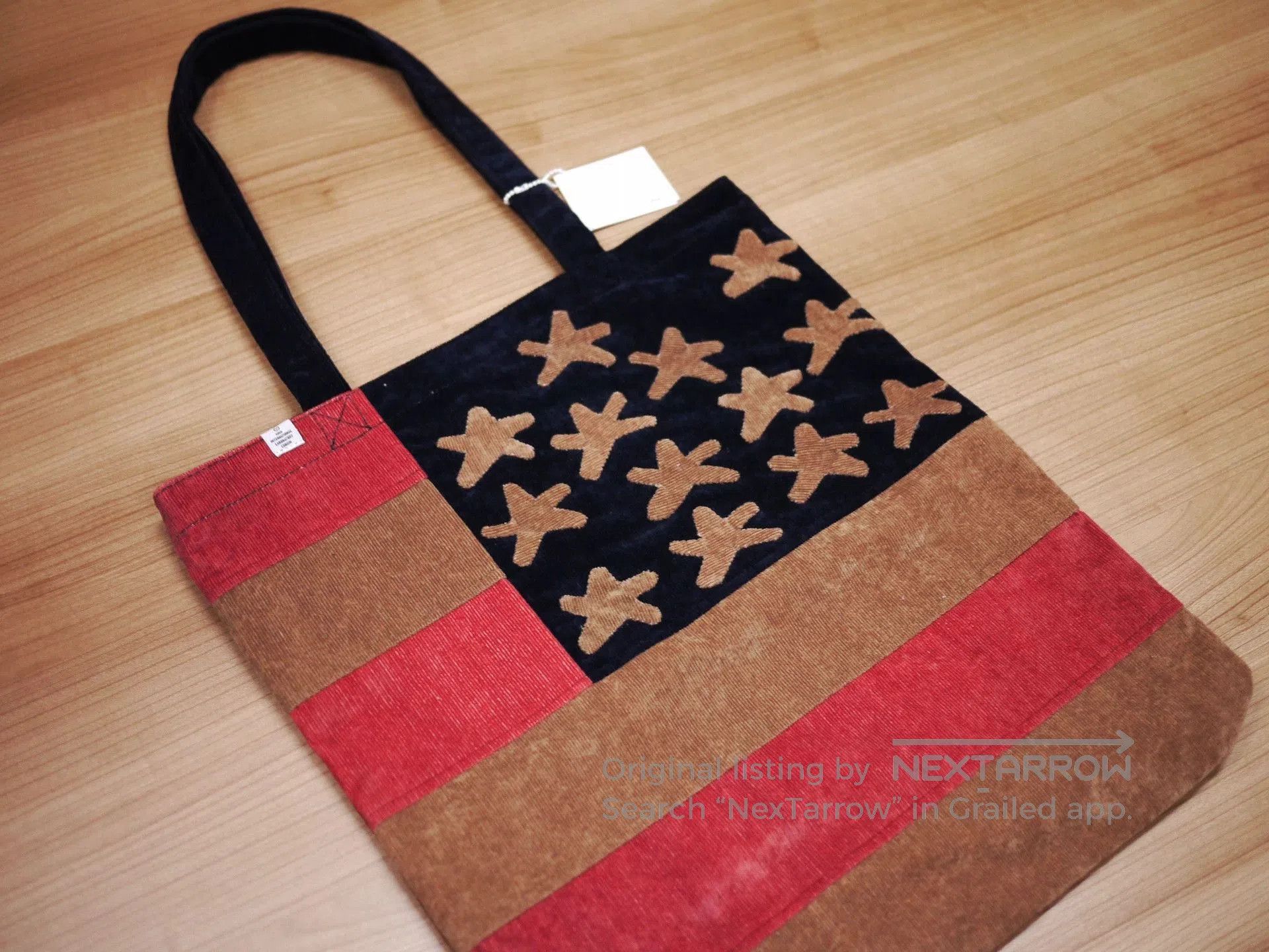 Visvim Brown Flag Design Tote Bag. Size ONE SIZE - 2 Thumbnail
