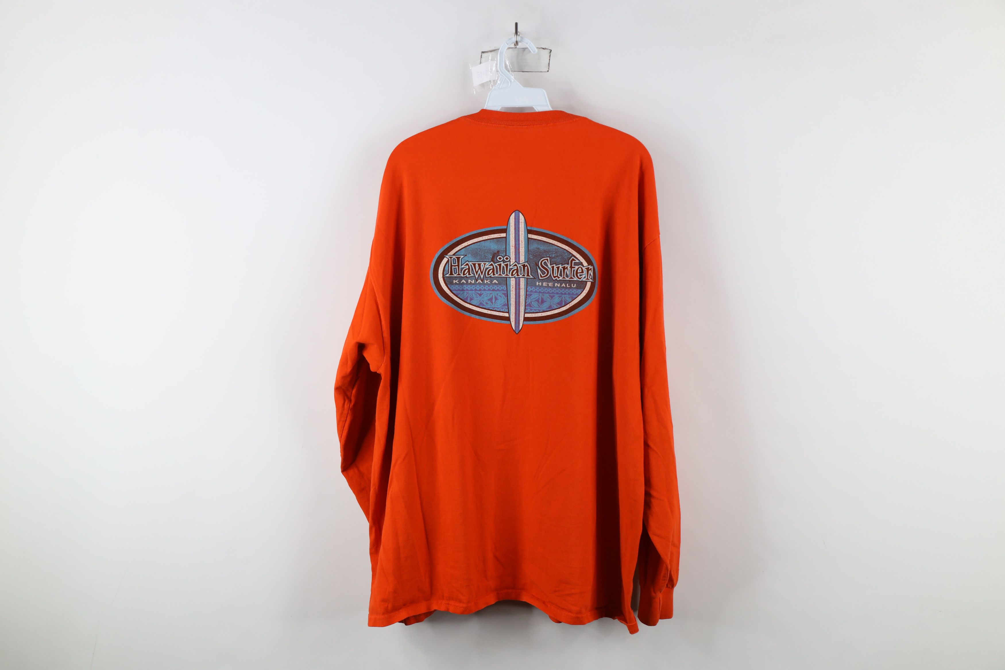 Vintage Vintage 90s Streetwear Hawaiian Surfer Long Sleeve T-Shirt Size US XXL / EU 58 / 5 - 11 Thumbnail