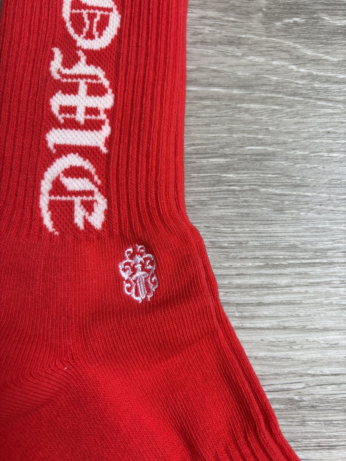 Chrome Hearts Chrome Hearts Red Fuck You Socks Size ONE SIZE - 5 Thumbnail