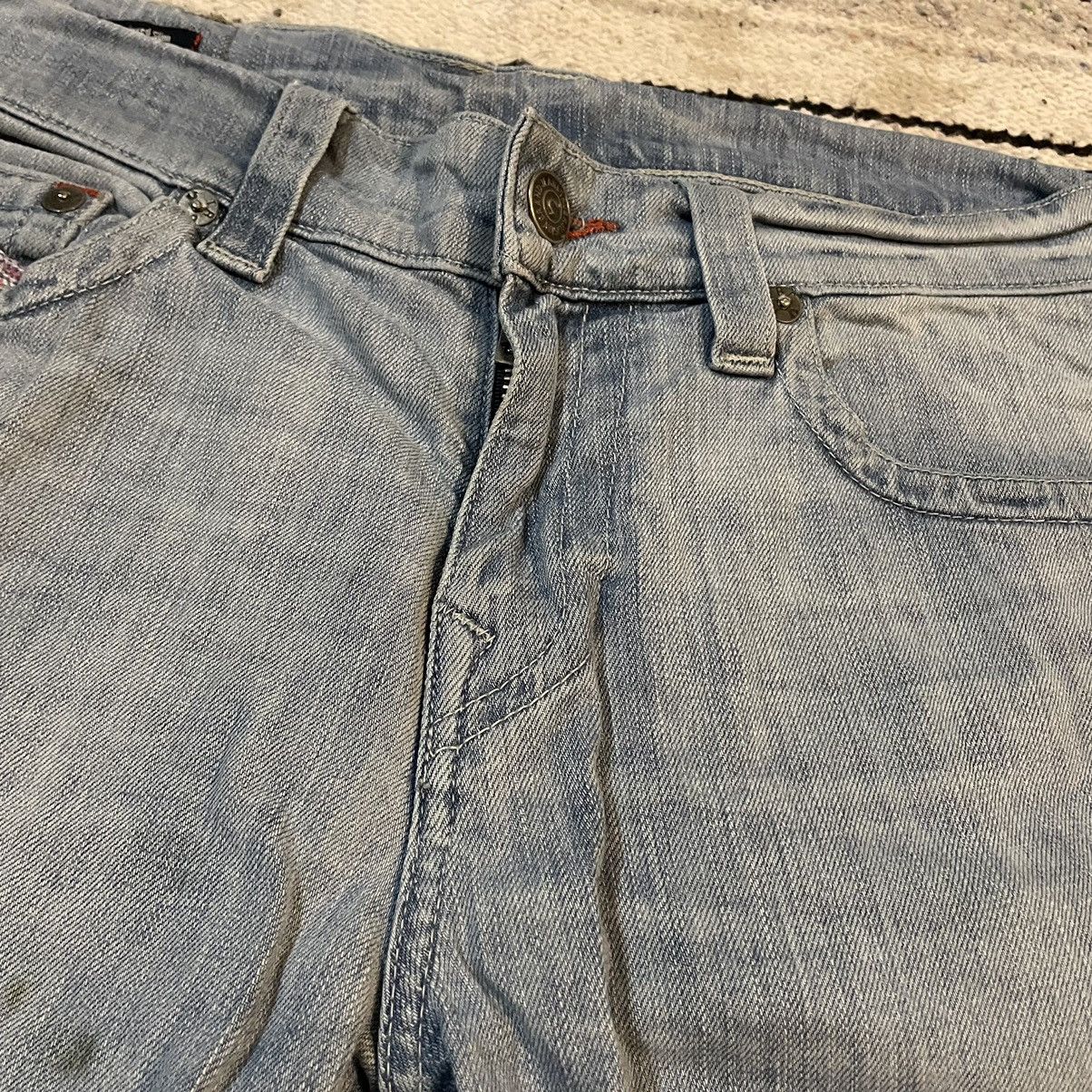 True Religion True Religion Geno Skinny Jeans Blue Denim 35x33 Size US 35 - 4 Thumbnail