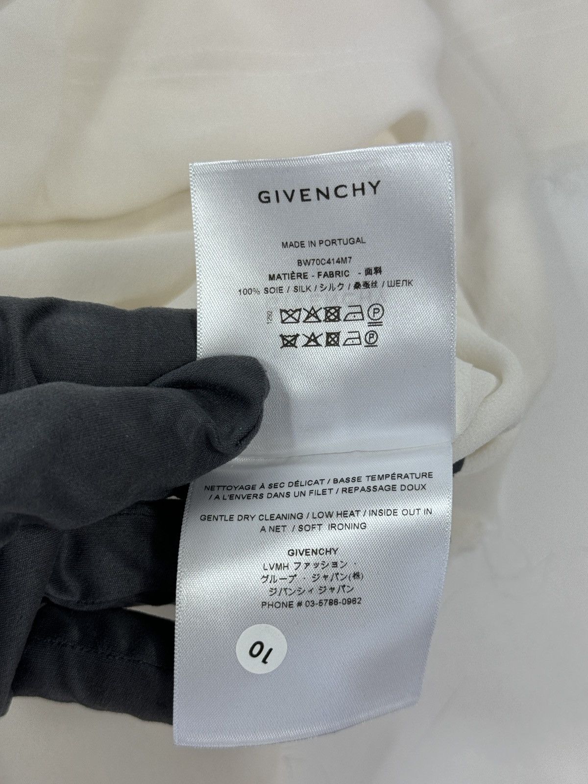 Givenchy LOGO EMBROIDERED SILK T-SHIRT Size US M / EU 48-50 / 2 - 9 Thumbnail