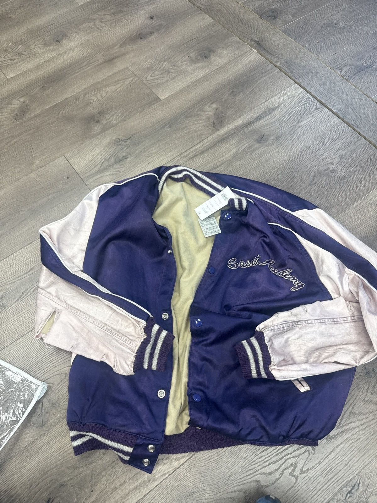 Saint Michael Saint Michael Sherman stadium jacket purple medium Size US M / EU 48-50 / 2 - 1 Thumbnail