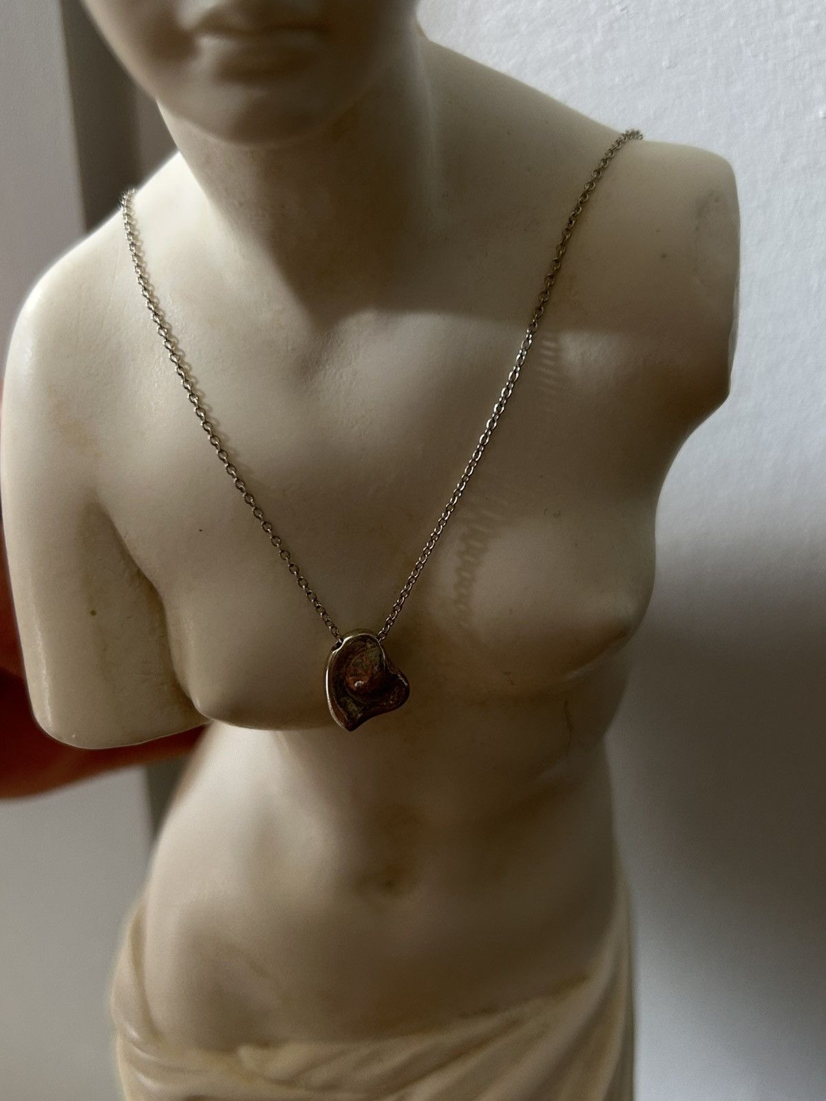 Tiffany & Co. Elsa Peretti Full Heart Tiffany Co Necklace 16” Size ONE SIZE - 3 Thumbnail