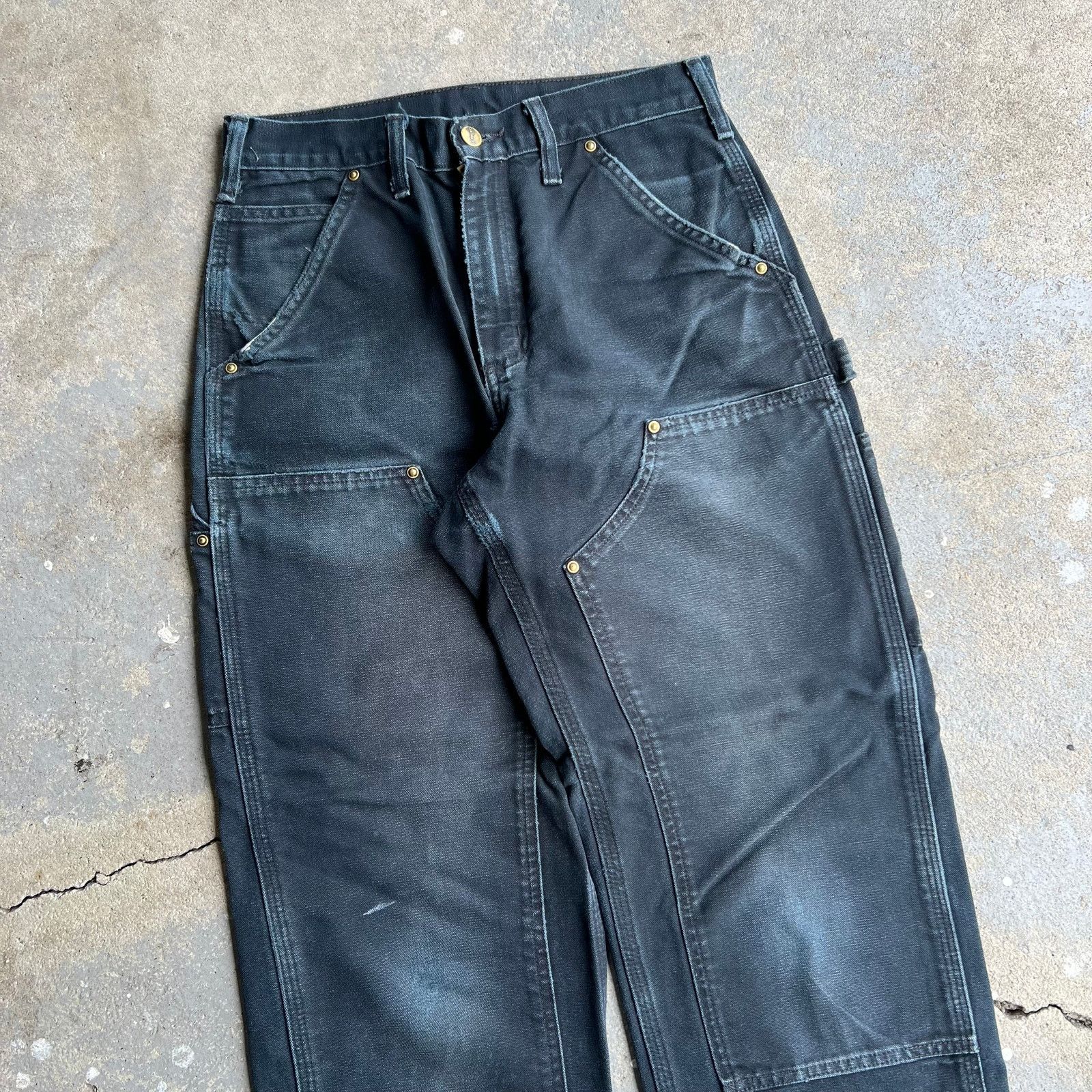 Carhartt × Vintage Vintage carhartt black double knee work wear carpenter pants Size US 28 / EU 44 - 2 Thumbnail