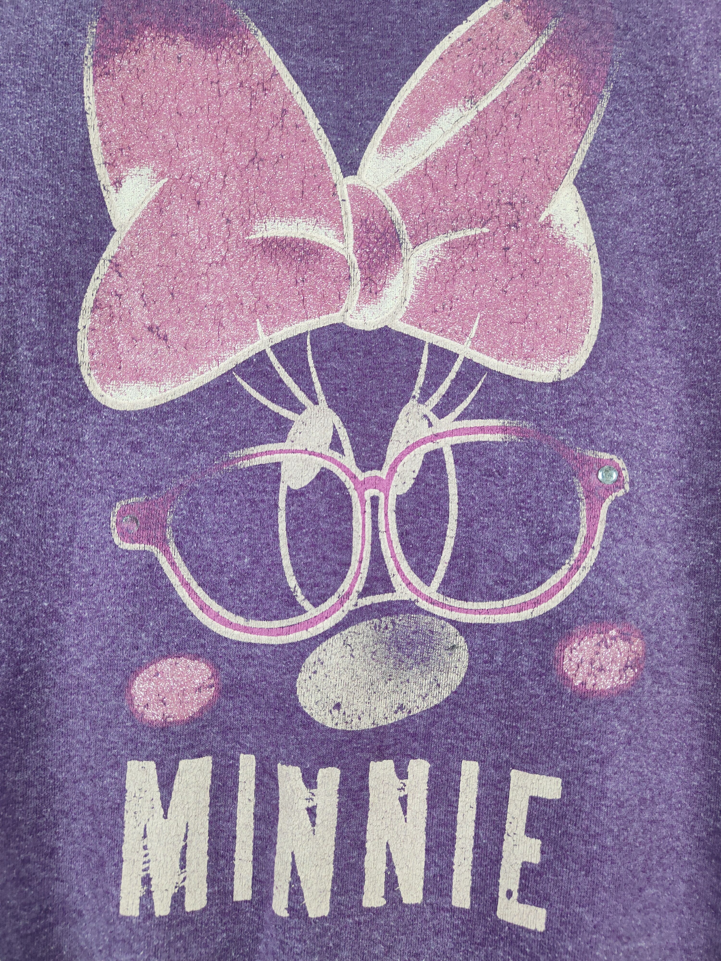 Cartoon Network Disney Purple big face Minnie Sweatshirts #S2582 Size S / US 4 / IT 40 - 5 Thumbnail
