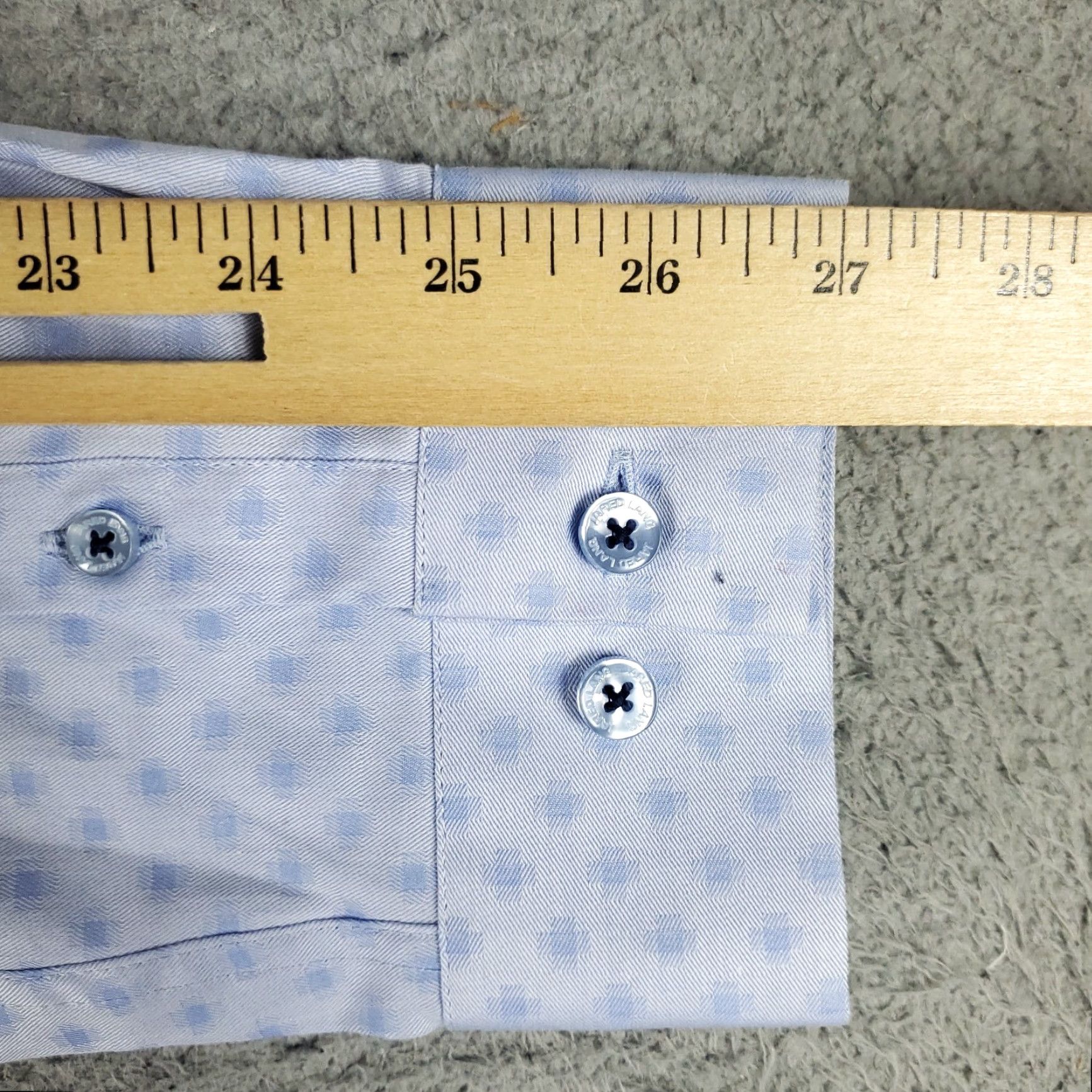 Jared Lang VINTAGE Jared Lang Shirt Mens Large Blue Geometric Cotton Casual Button-Up Long Sleeve Size US L / EU 52-54 / 3 - 7 Thumbnail