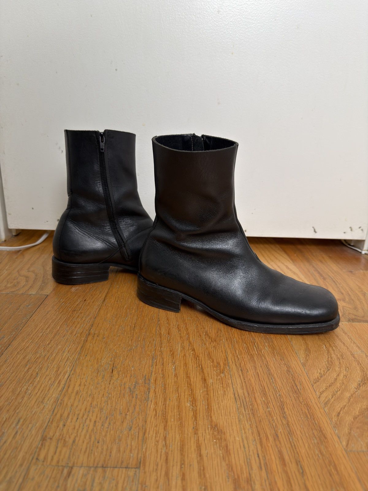 Maison Margiela Artisanal Square-Toe Boots c. 2002 Size US 7 / EU 40 - 5 Thumbnail