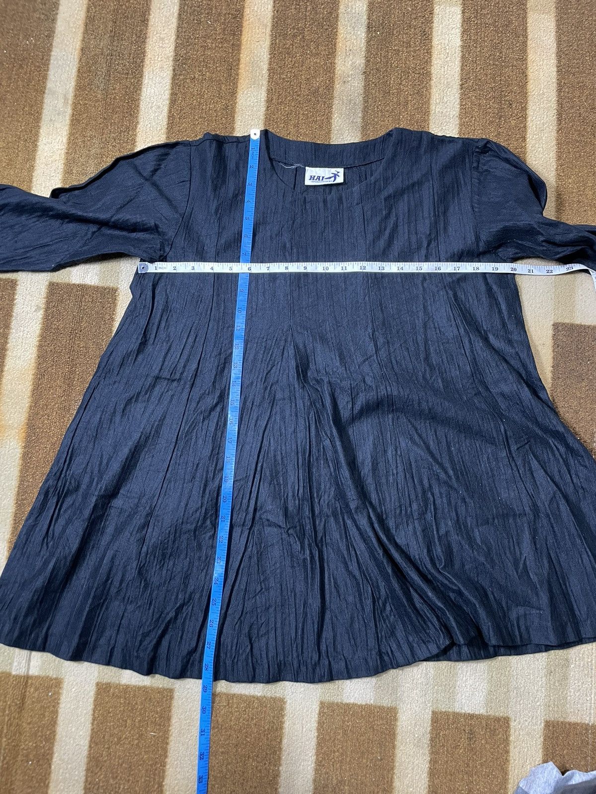 Hai Sporting Gear × Issey Miyake × Vintage Vintage Hai sporting gear longsleeve blouse black Size M / US 6-8 / IT 42-44 - 6 Thumbnail