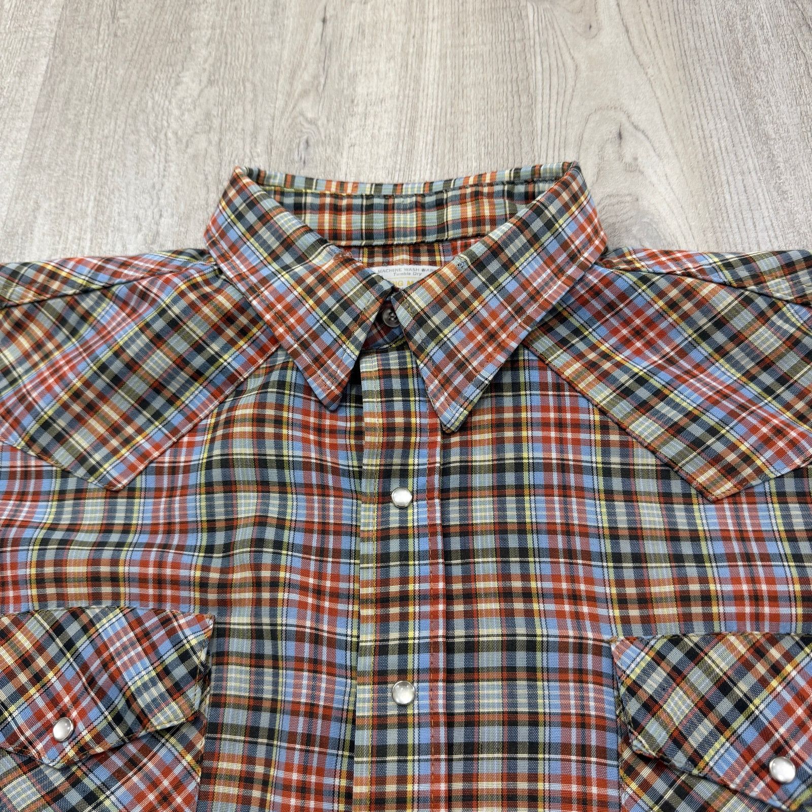 Vintage Big Mac Flannel Men's 2XL Plaid Pearl Snap Western