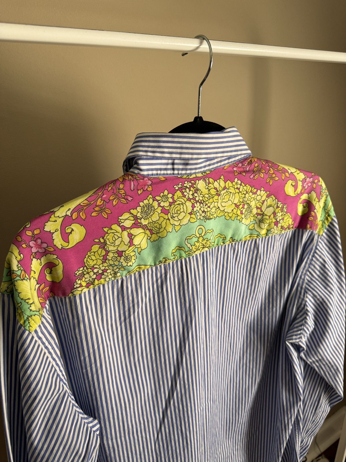 Versace Versace Striped button-down long sleeve shirt Size US L / EU 52-54 / 3 - 3 Thumbnail