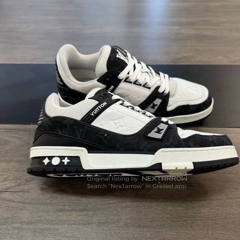 Louis Vuitton Louis Vuitton Trainer black and white cowboy shoes Size US 8 / EU 41 - 5 Thumbnail