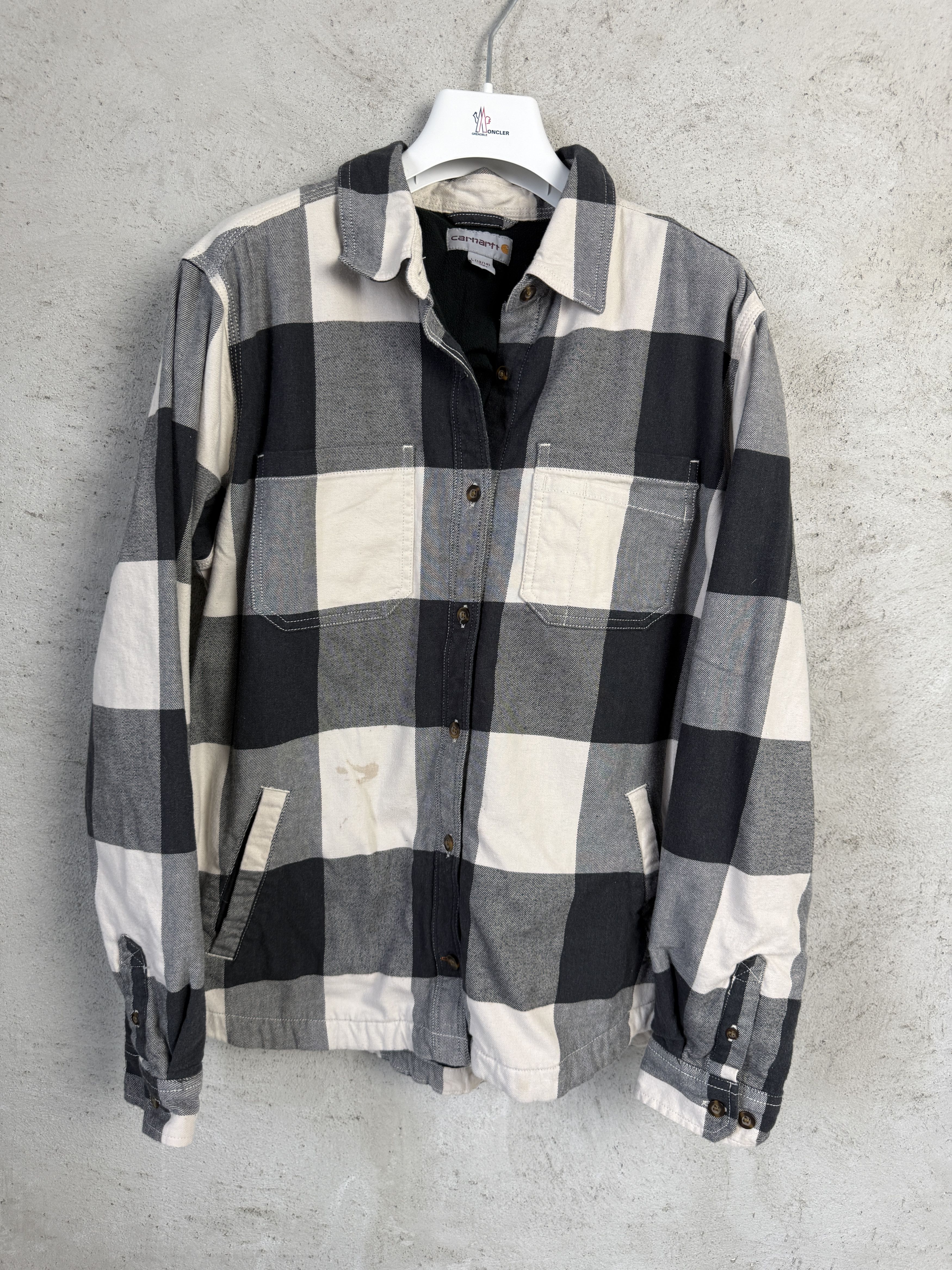 Carhartt Carhartt overshirt shirt button ups fleece skate rap Size L / US 10 / IT 46 - 1 Thumbnail