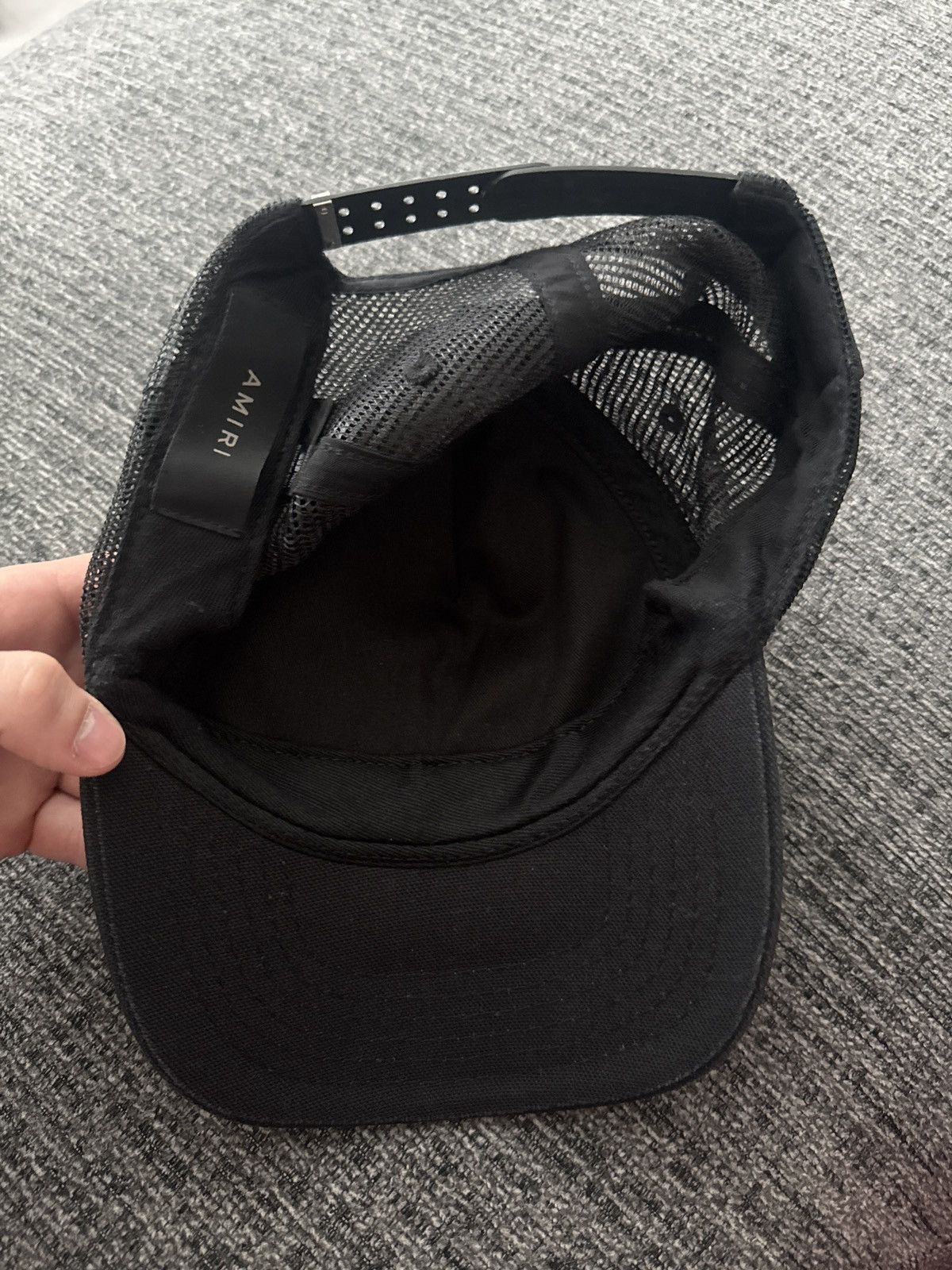 Amiri Amiri Staggered Logo Trucker Hat Size ONE SIZE - 3 Thumbnail