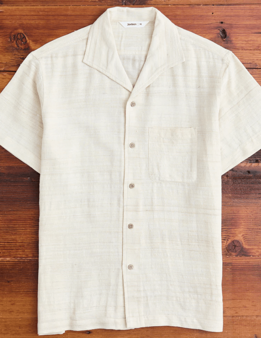 3sixteen 3Sixteen Leisure Shirt Ivory Handloom Silk 2XL Size US XXL / EU 58 / 5 - 8 Thumbnail